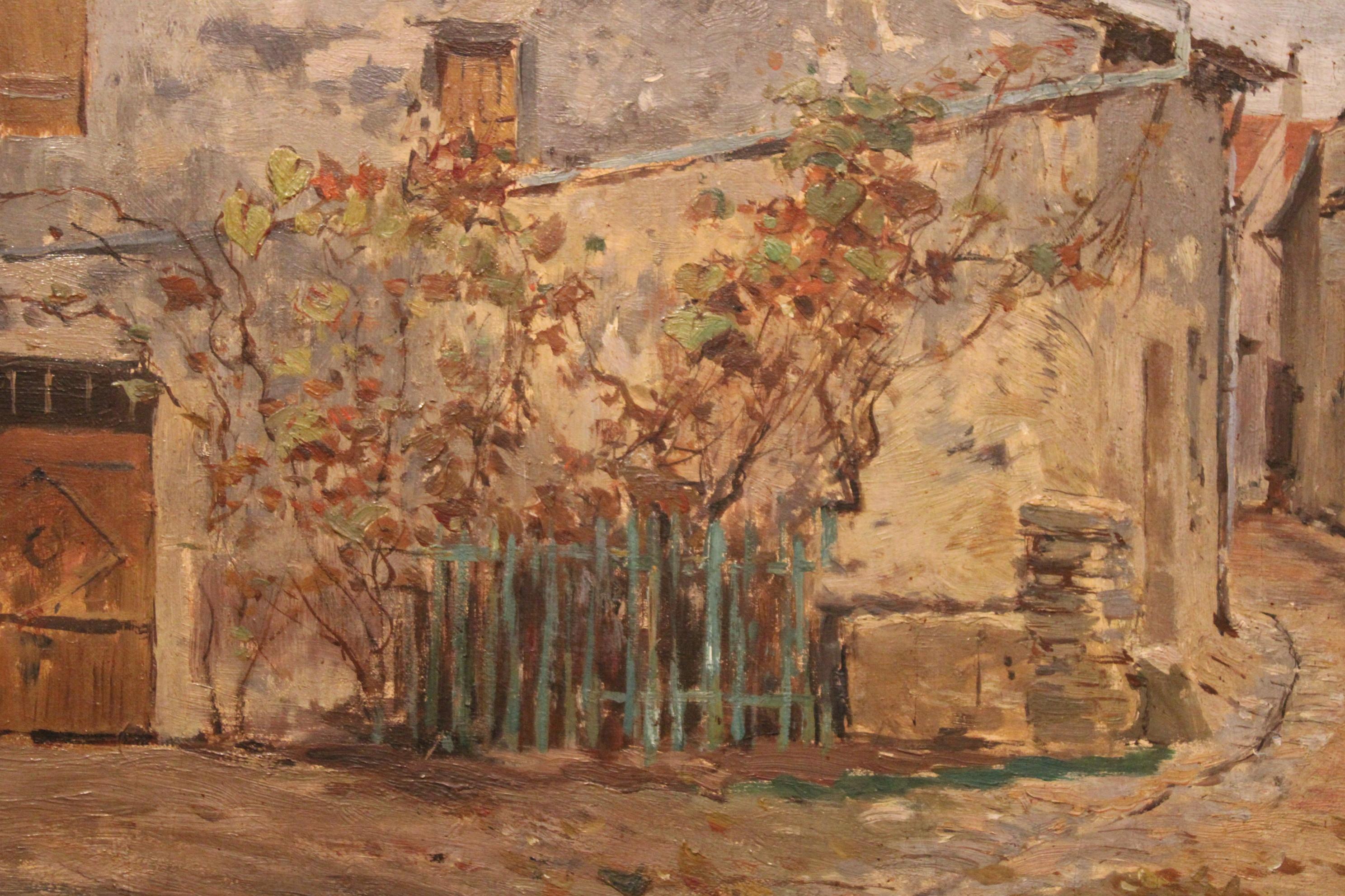 Olio su tela di Edmond Petitjean, Francia 20° secolo 3