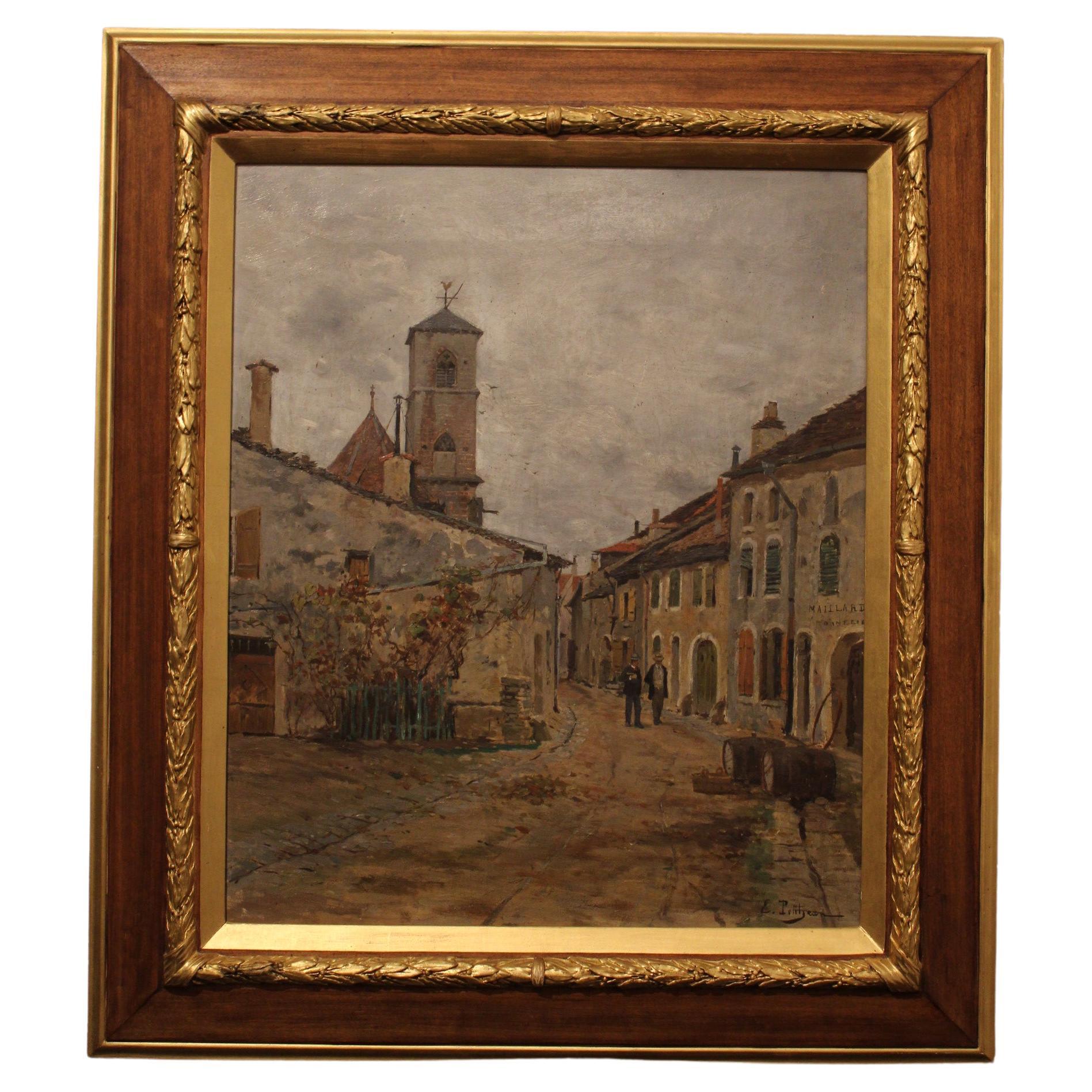Olio su tela di Edmond Petitjean, Francia 20° secolo