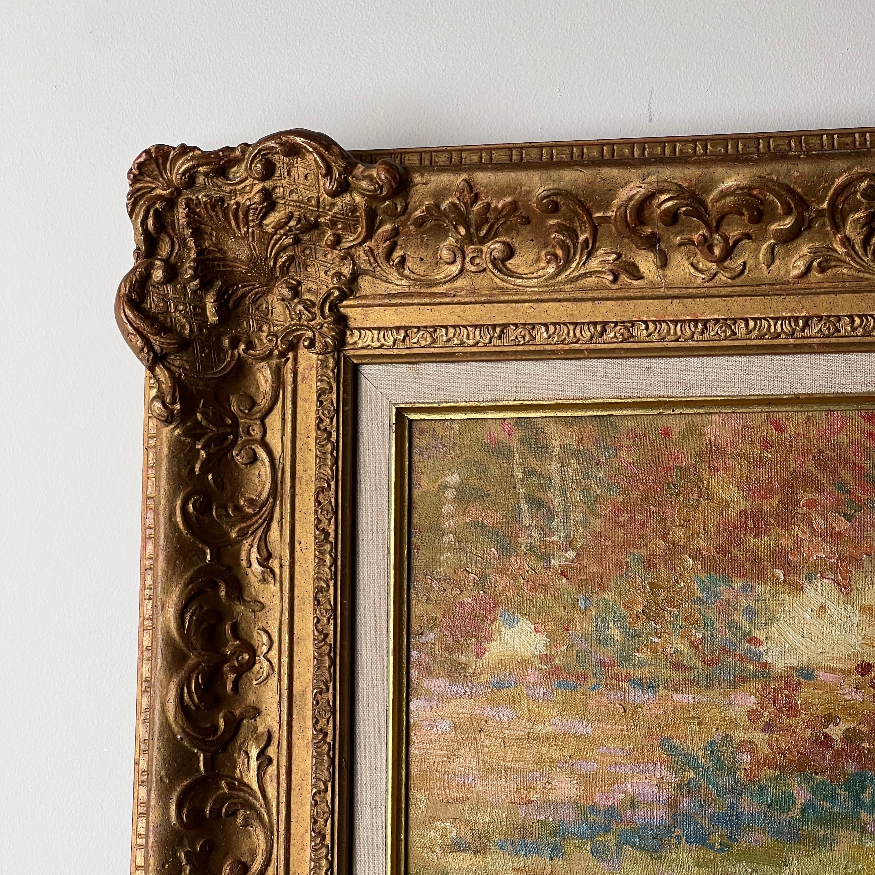 Ölgemälde auf Leinwand des französischen Pointillisten Daniel Tixier im Zustand „Gut“ im Angebot in London, GB