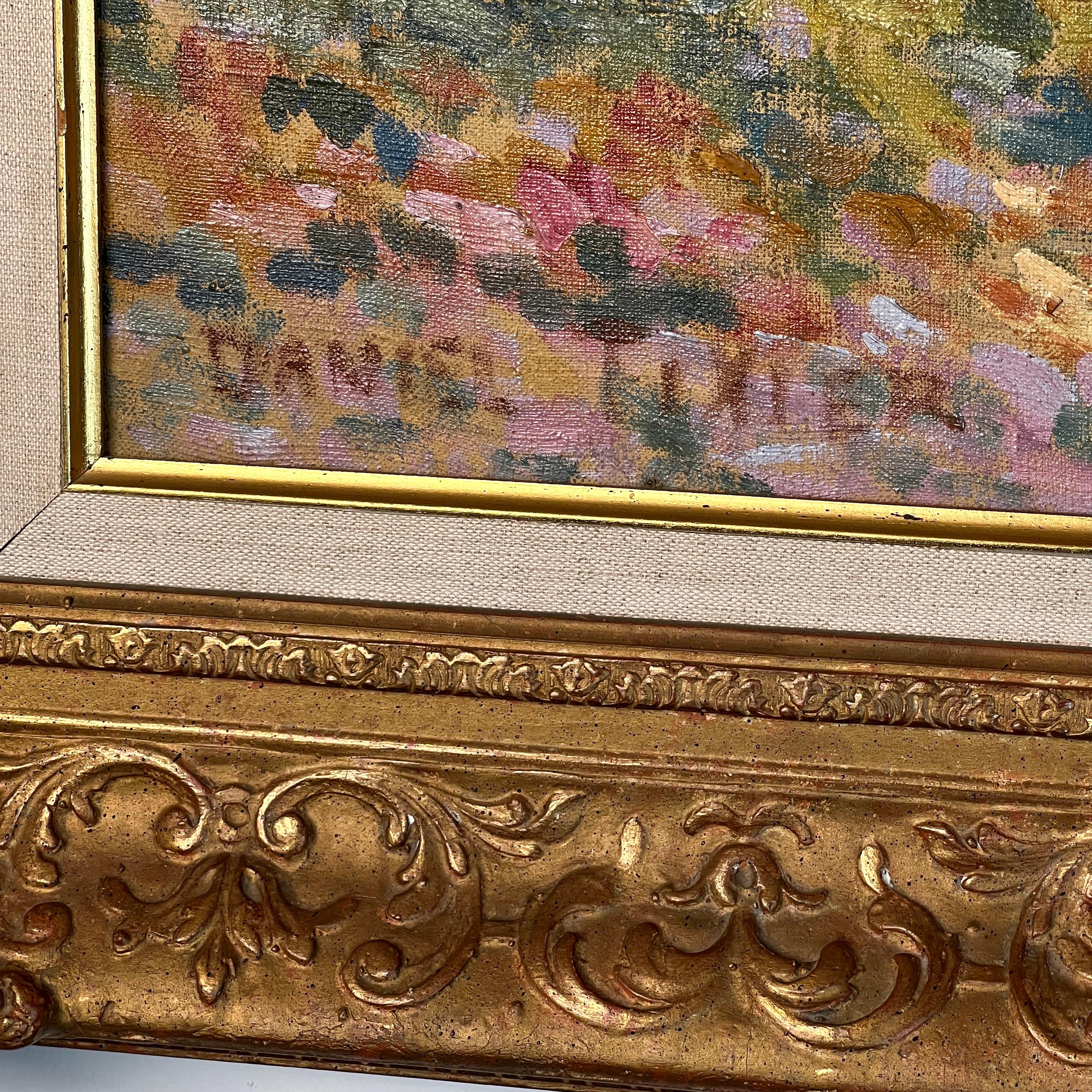 Ölgemälde auf Leinwand des französischen Pointillisten Daniel Tixier im Angebot 2