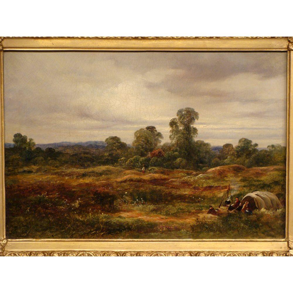 A charming 19th century oil on canvas painting by George Burrell Willcock R.A. (1811-1852).
Entitled: 