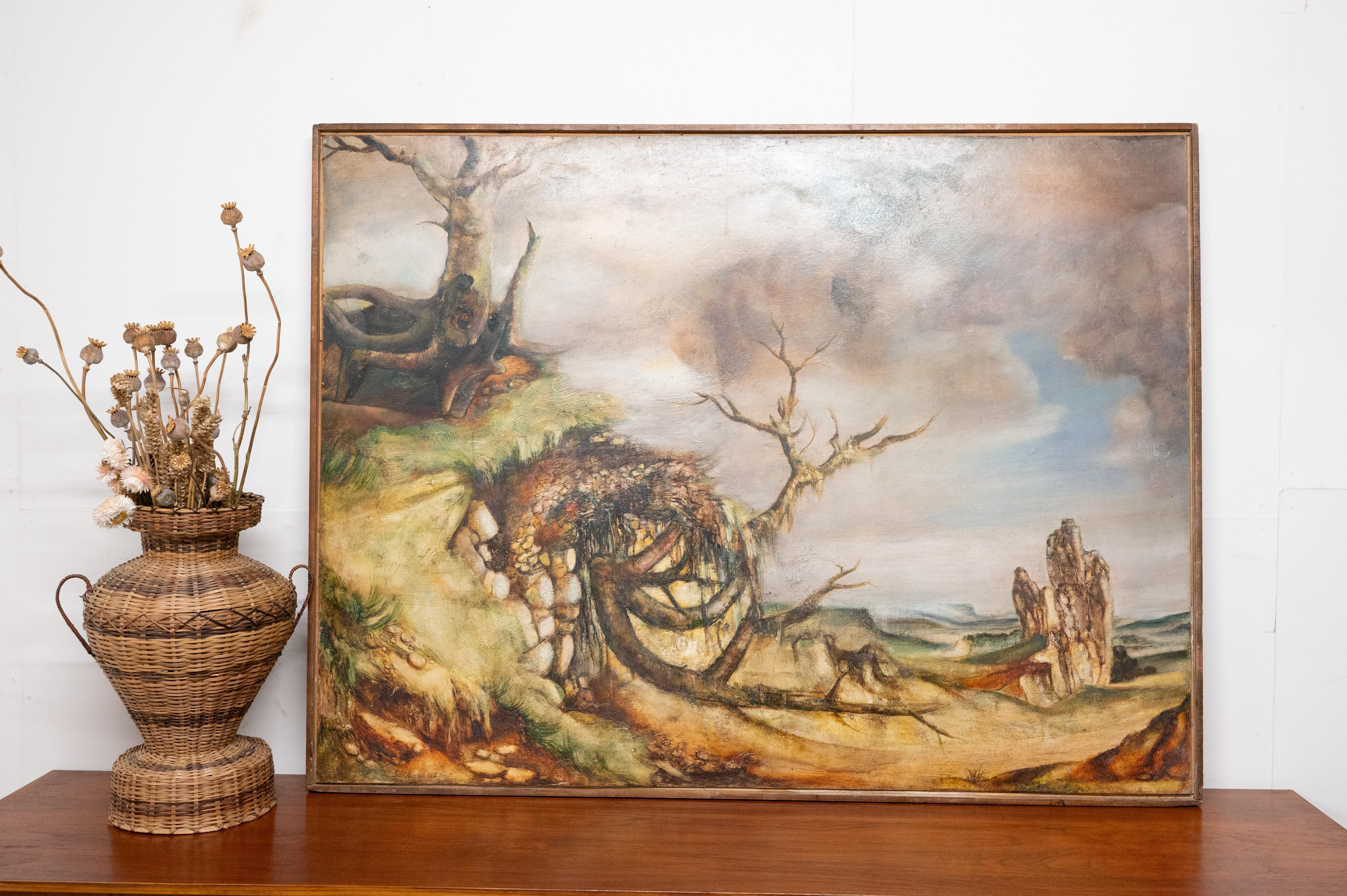 XX secolo Olio su tela di Giulio Bagnoli  1968