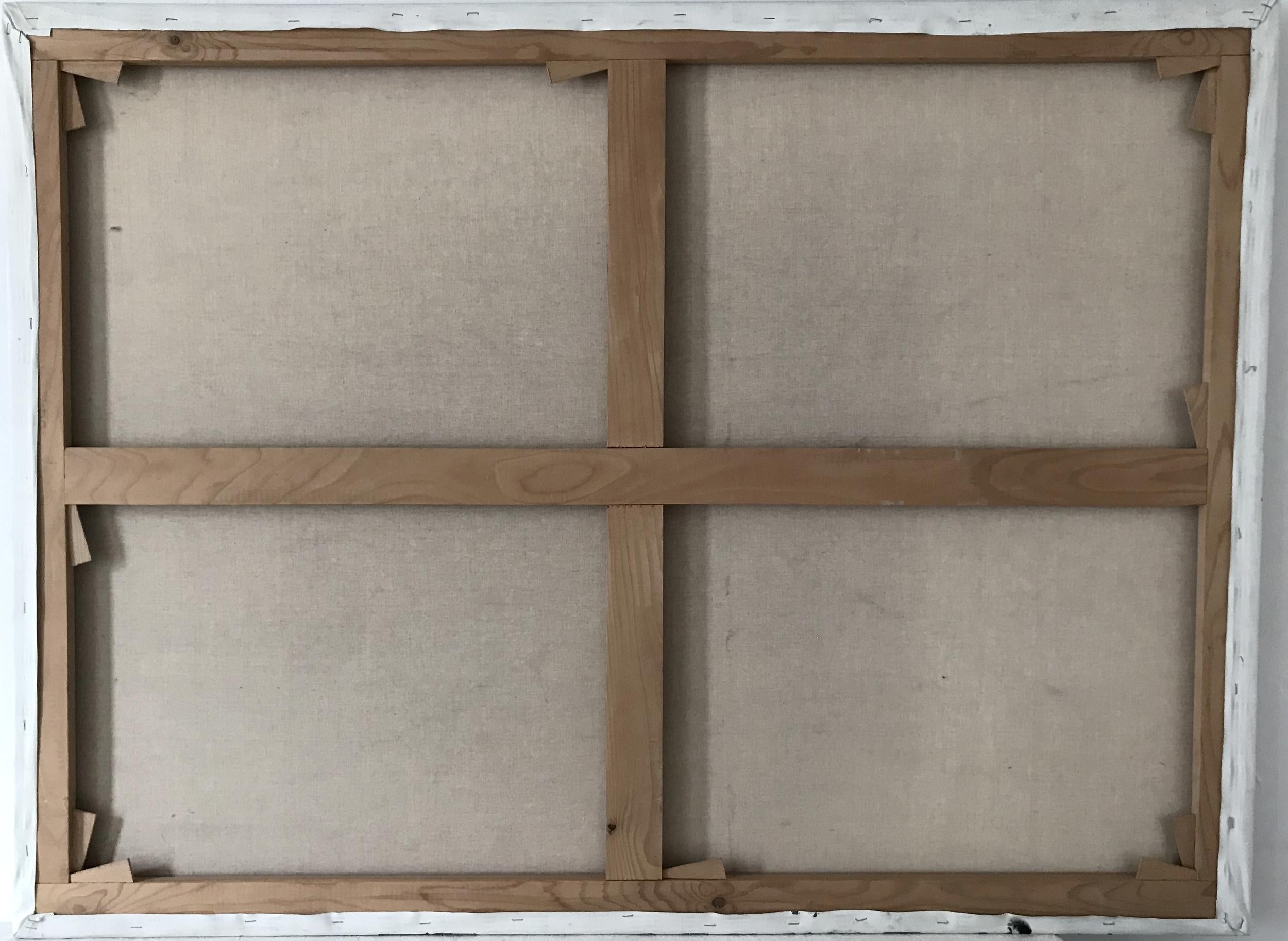 French Oil on canvas by Henri Morez, Paris, France, circa 1979 For Sale