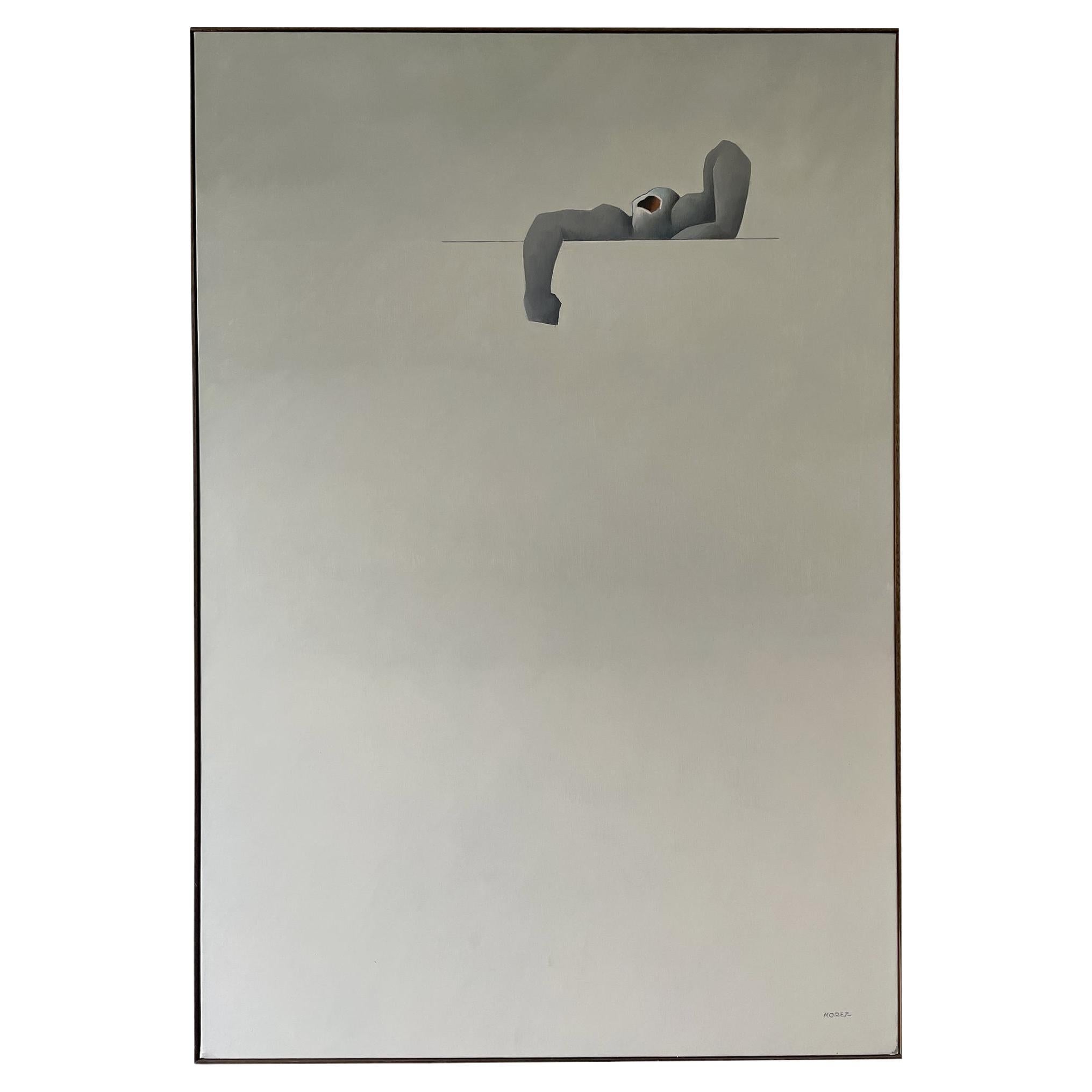 Oil on canvas by Henri Morez, Paris, France, circa 2005