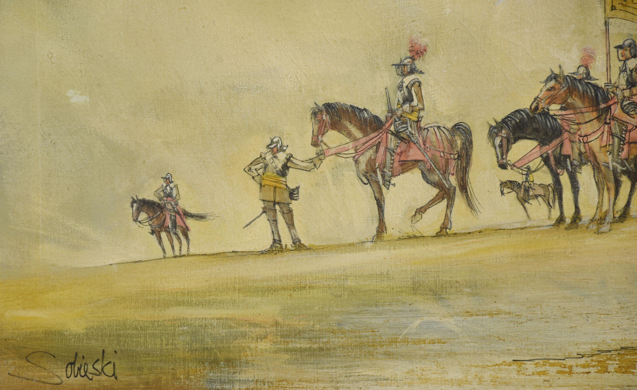 Olio su tela di Jean Sobieski In condizioni buone in vendita a Cheshire, GB