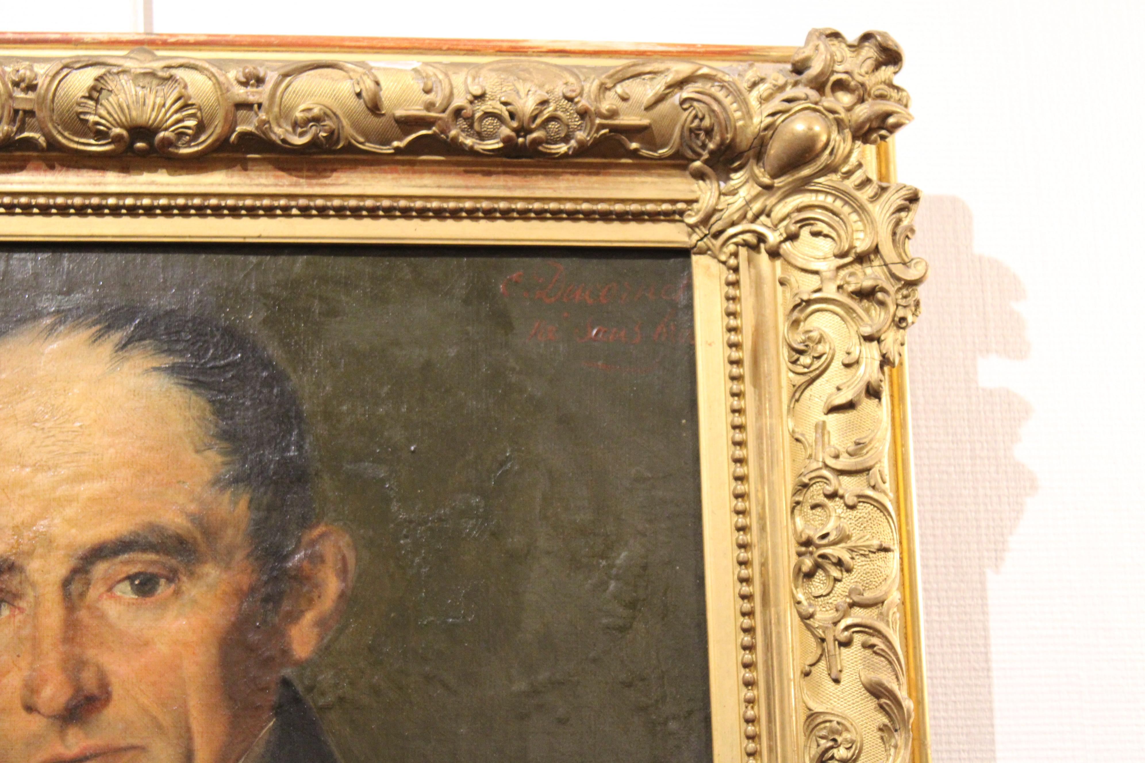 Oil on canvas by Louis-César-Joseph Ducornet, early 19th century In Good Condition In Paris, FR