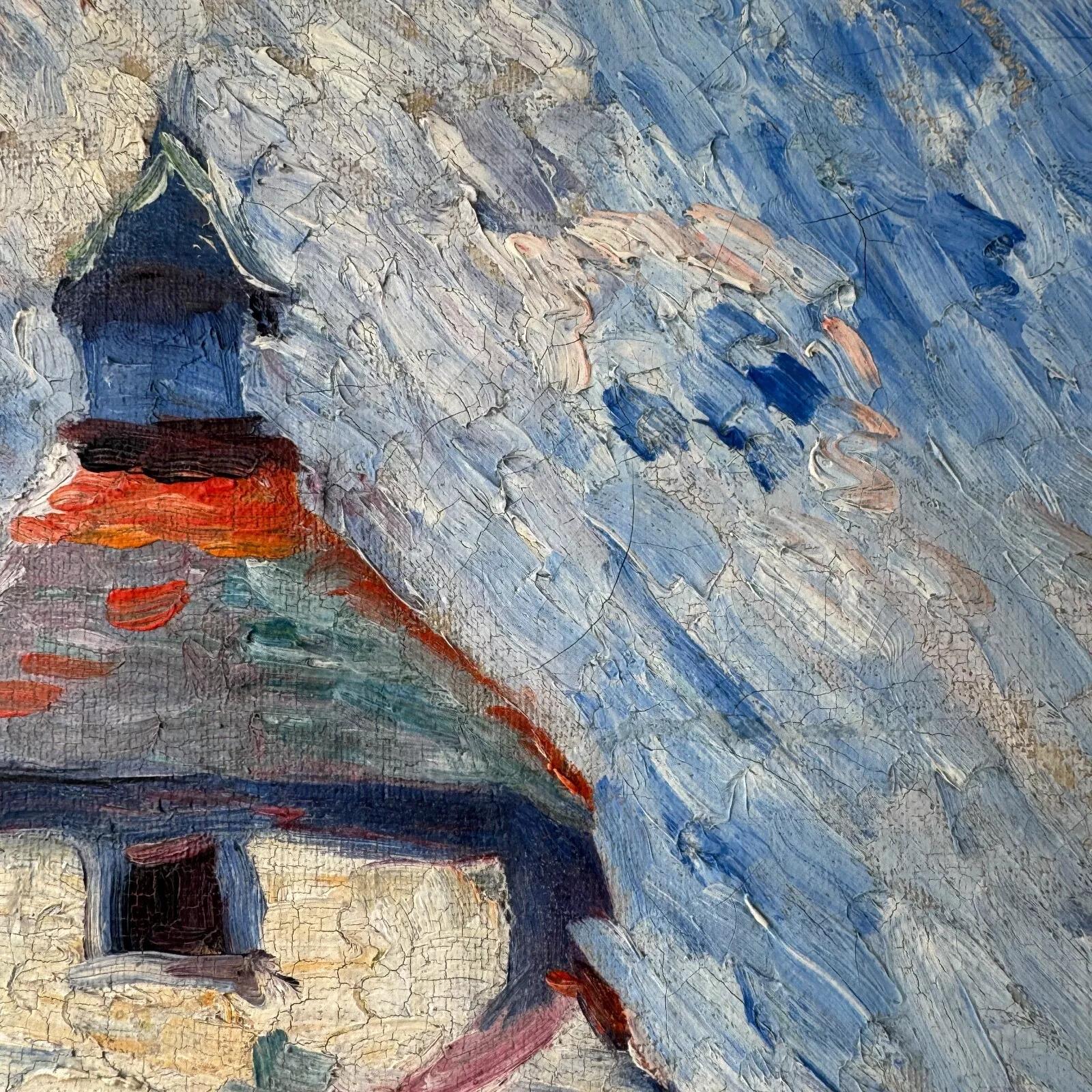 Olio su tela di Louis Neillot (1898-1973) paesaggio 1921 in vendita 3