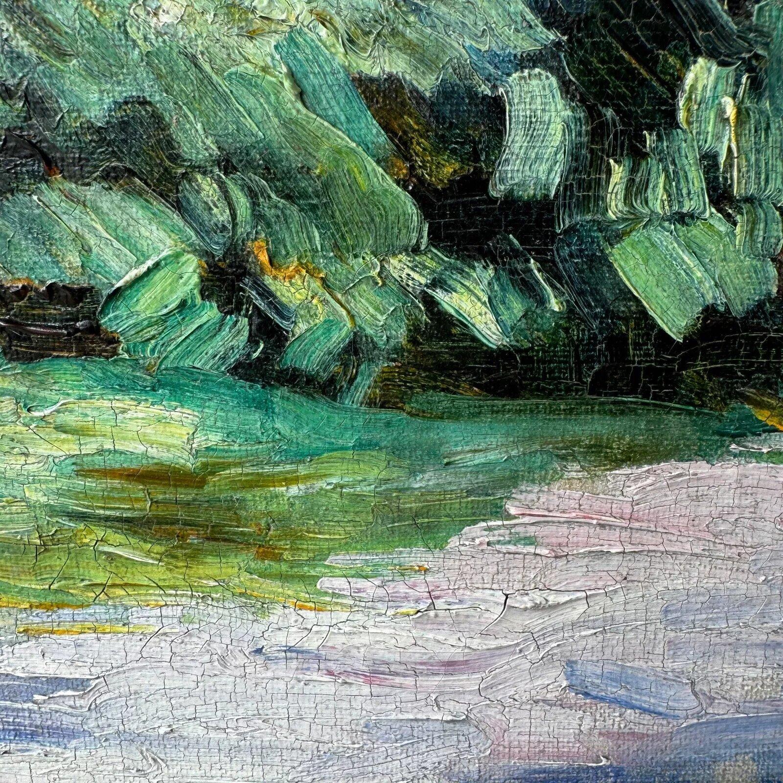 Olio su tela di Louis Neillot (1898-1973) paesaggio 1921 in vendita 5