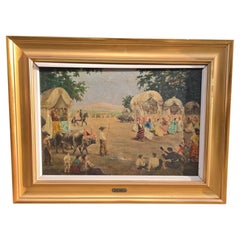 Oil on Canvas by Luis Blesa y Prats – "Romería"