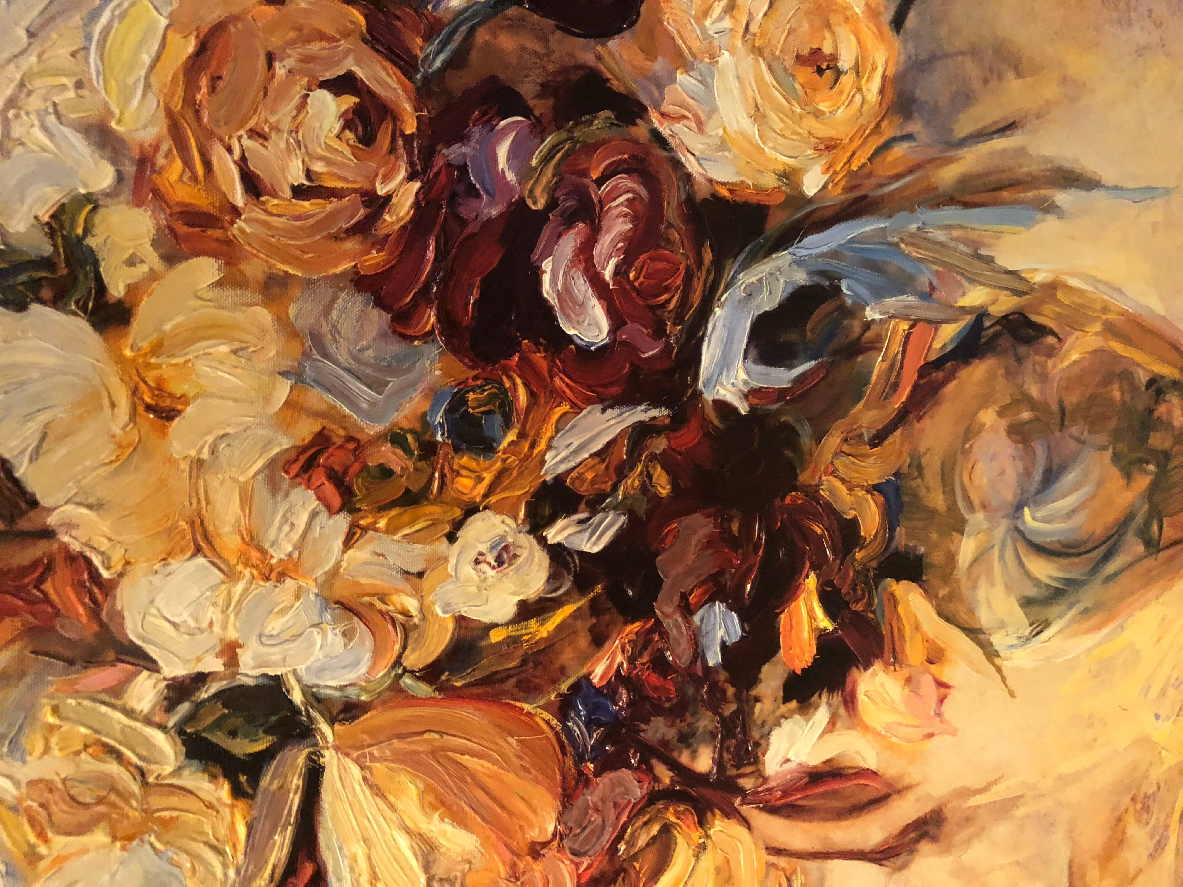 Modern Oil on Canvas by Mary Dulon Titled 
