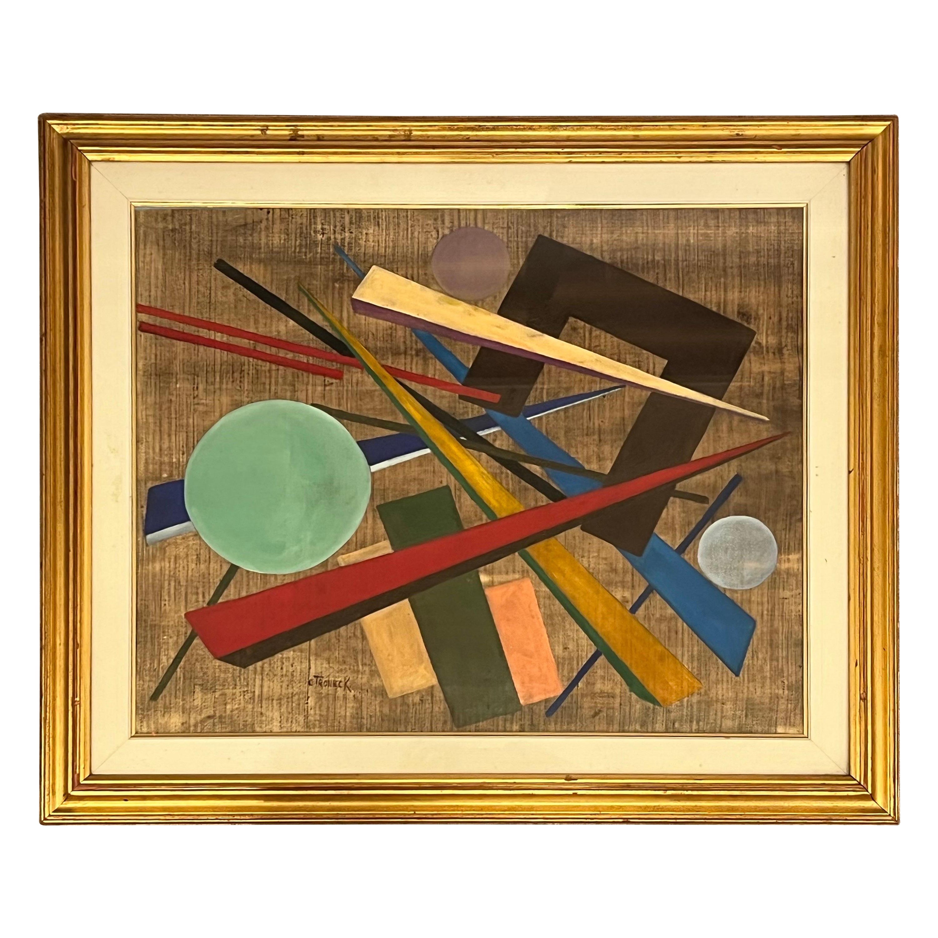 Huile sur toile d'Oscar Troneck