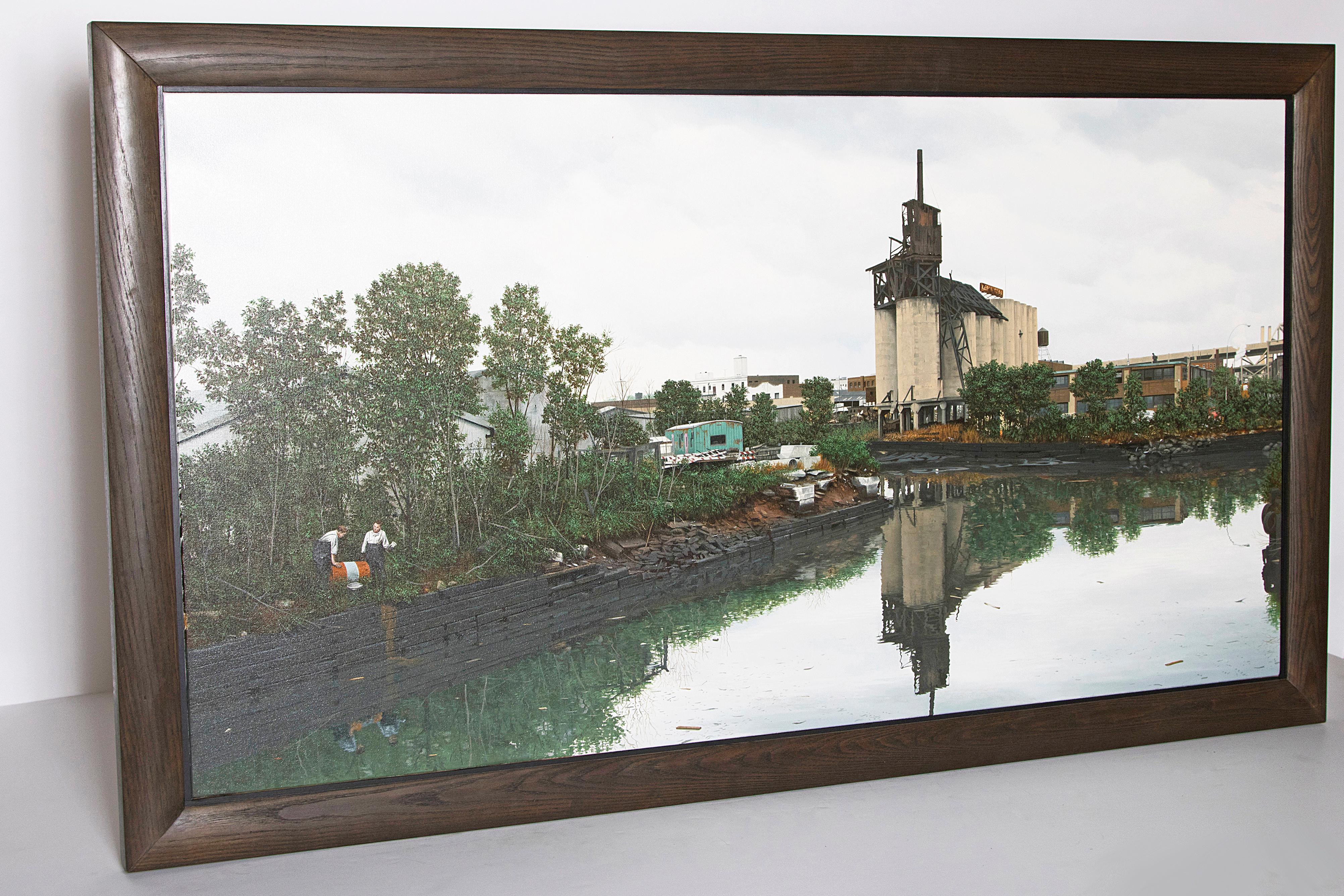 Autre Huile sur toile de Randy Dudley intitulée « 4th St. Basin - Gowanus Canal ». en vente