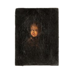 Öl auf Leinwand, Chiaroscuro-Porträt. 19. Jahrhundert.