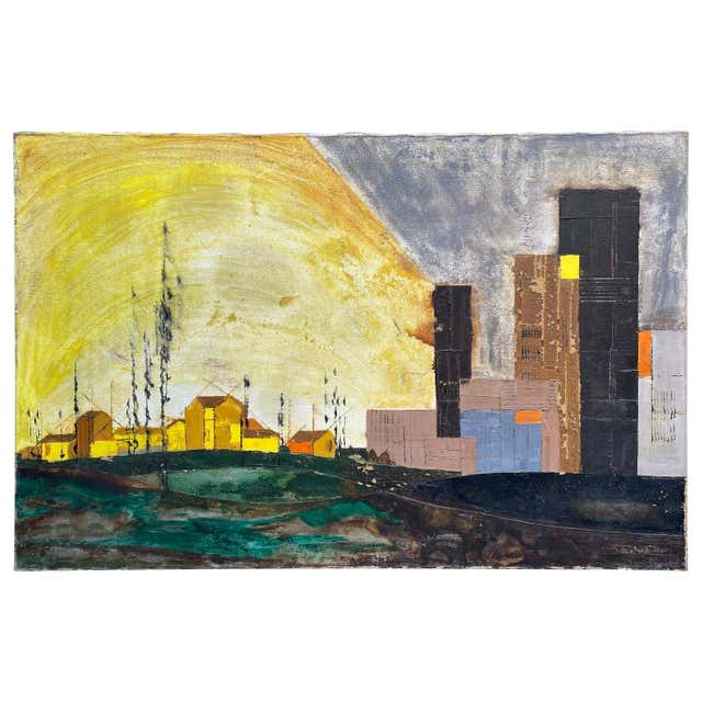 Monument Valley Oil on Canvas, Circa 1930 For Sale at 1stDibs