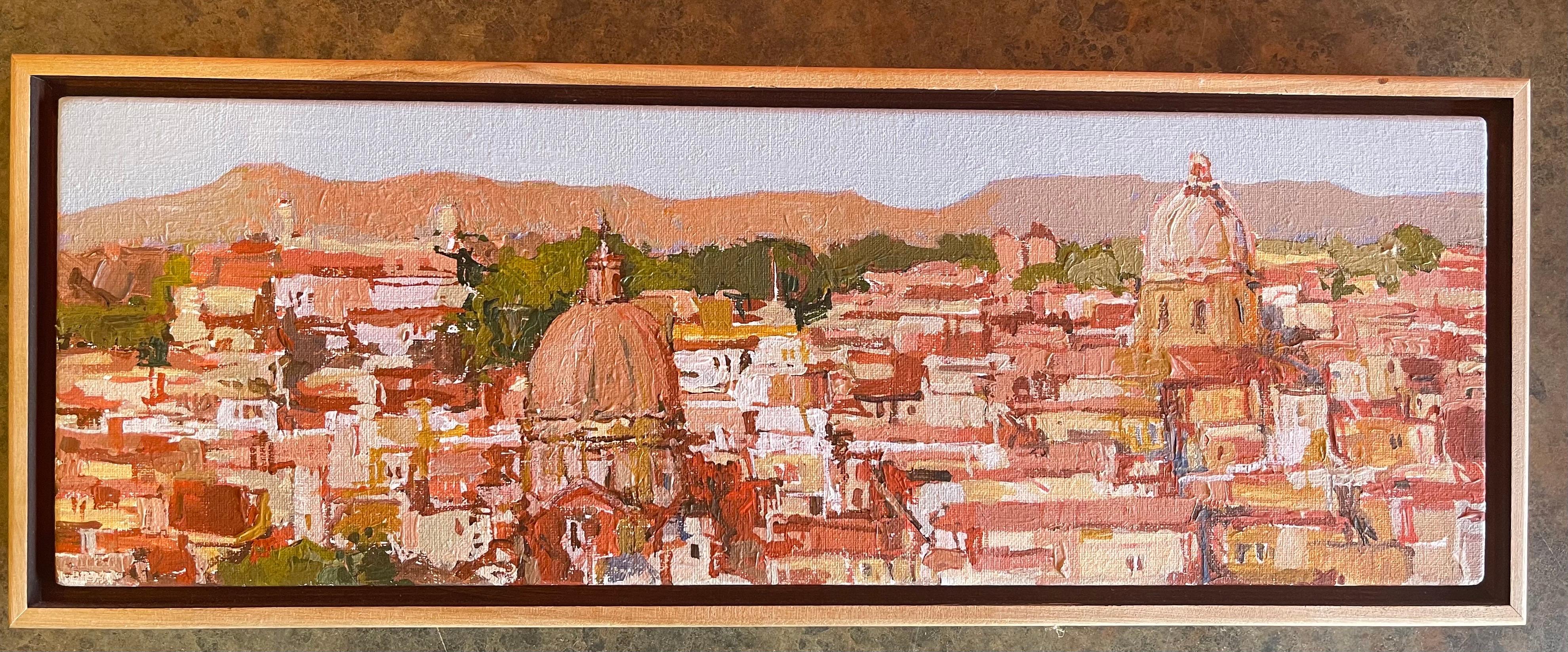 Oil on Canvas Cityscape Painting of Rome, Italy by Listed Artist Douglas Atwill For Sale 1