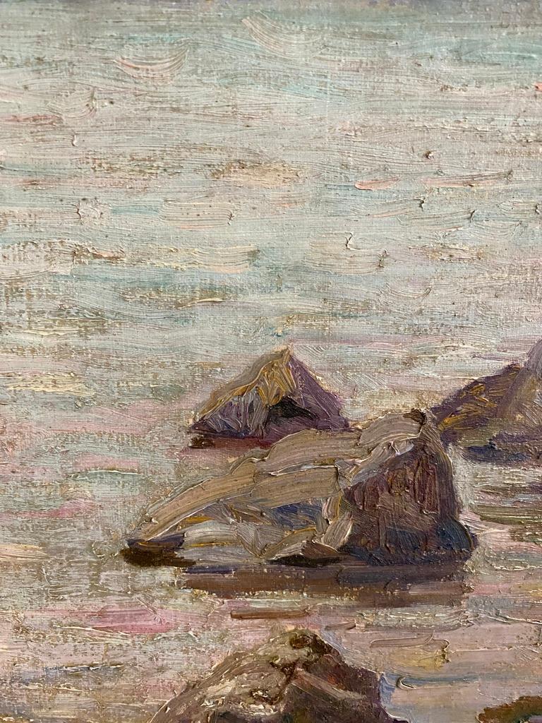 Oil on Canvas Coastal Landscape Painting 1