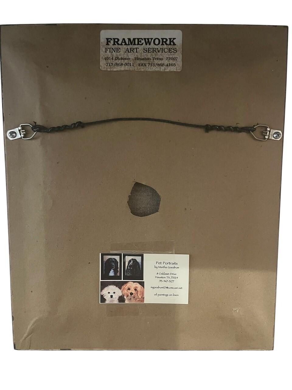 Öl auf Leinwand Cocker Spaniel Portrait (amerikanisch) im Angebot