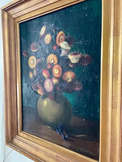 Oil On Canvas Cornflowers Signed A Waterschoot