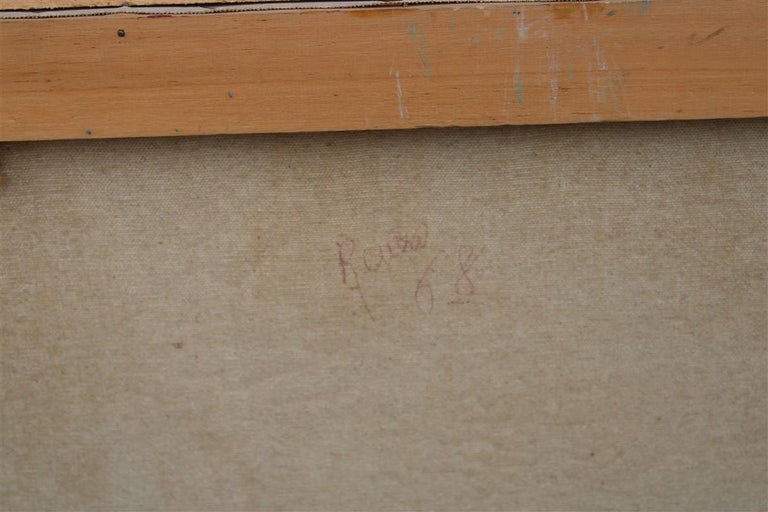 Oil on Canvas Depicting a Spatulated, Italy, 1960, Face at 1stDibs