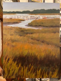 Oil on Canvas "Downtown Marina" by Mary Segars