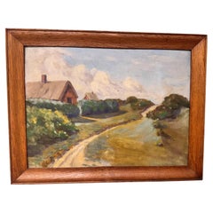 Oil on Canvas Farm Scene