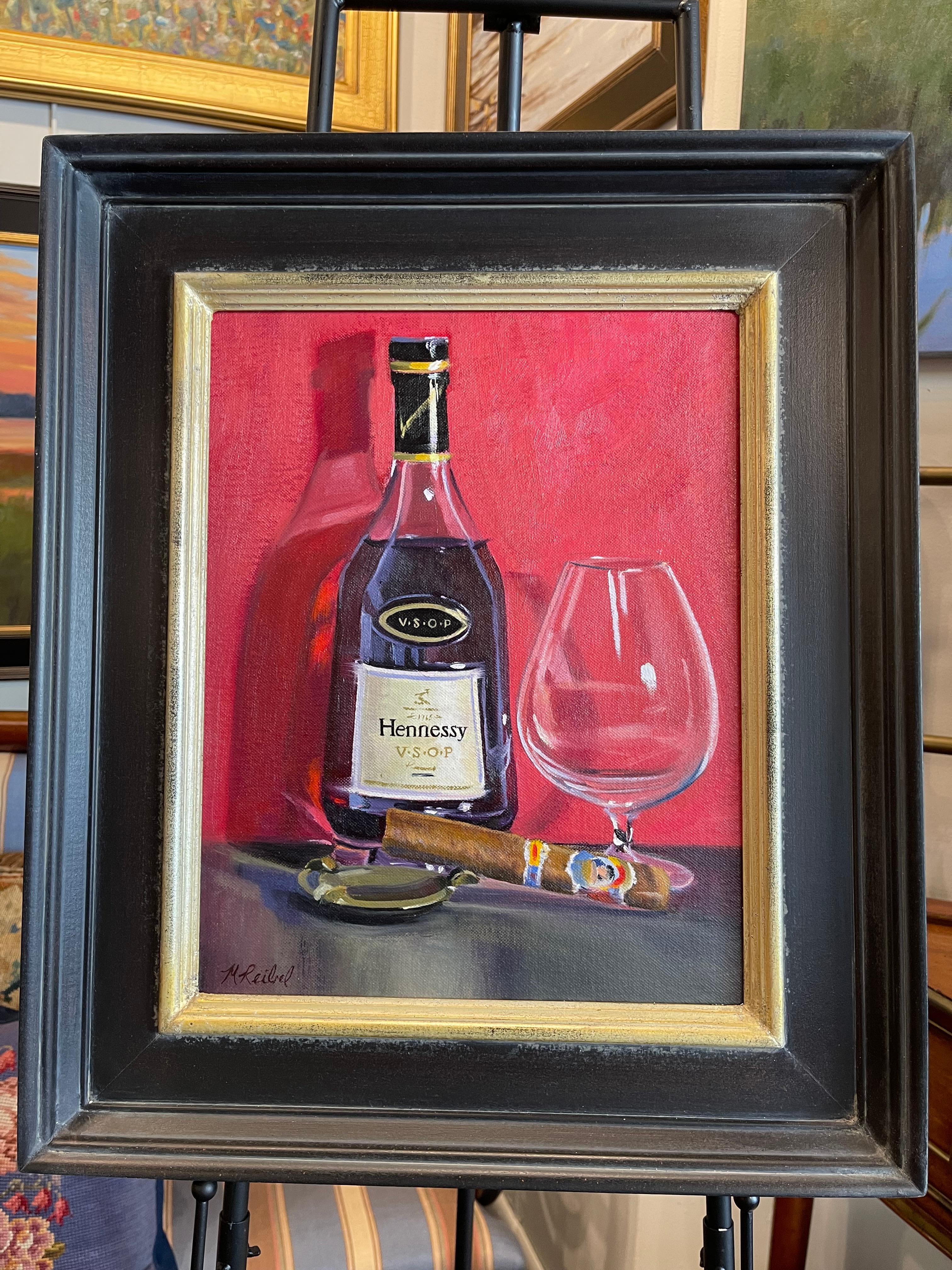 Oil on canvas framed painting 