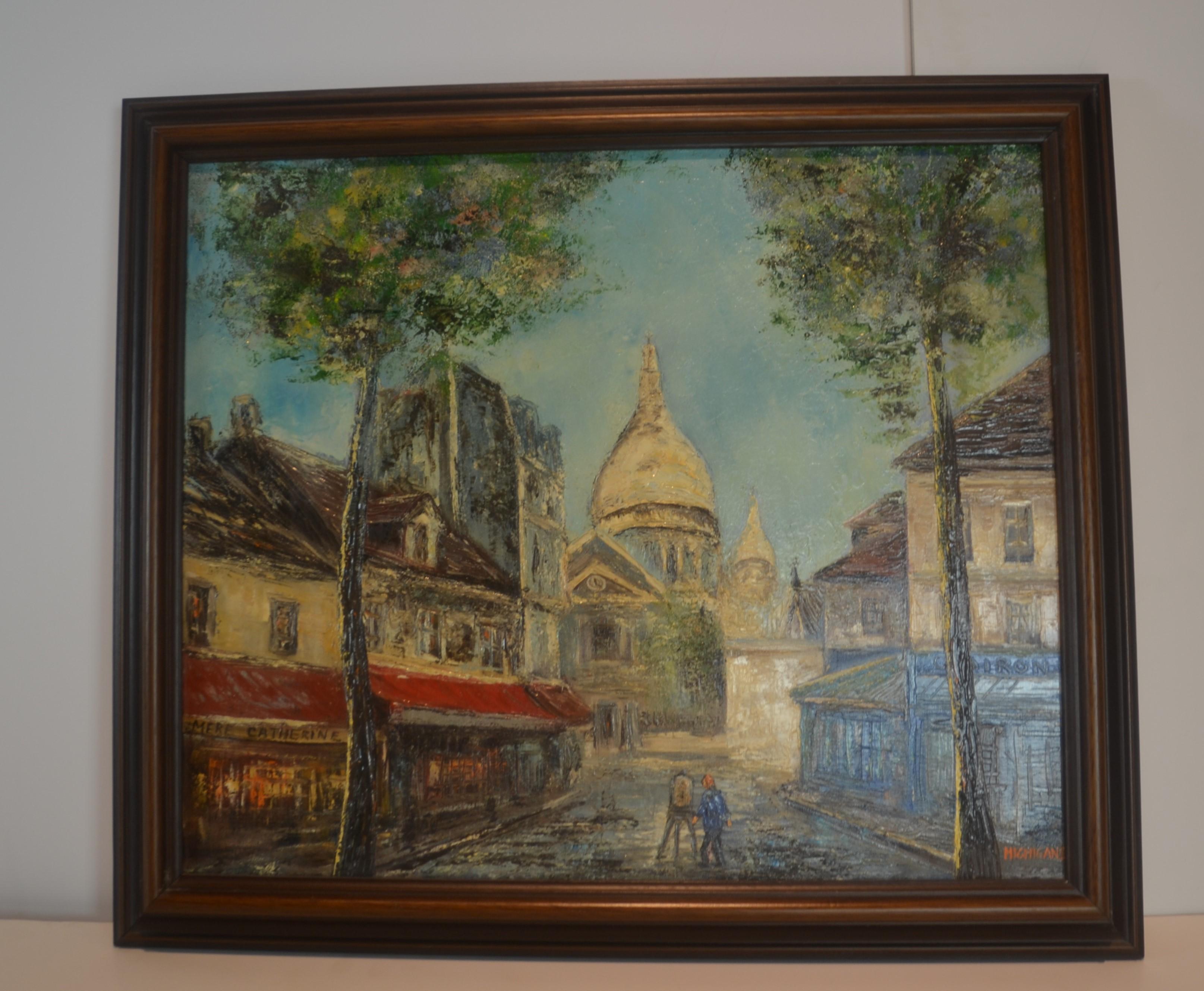 Late 20th Century Oil on Canvas French Painting