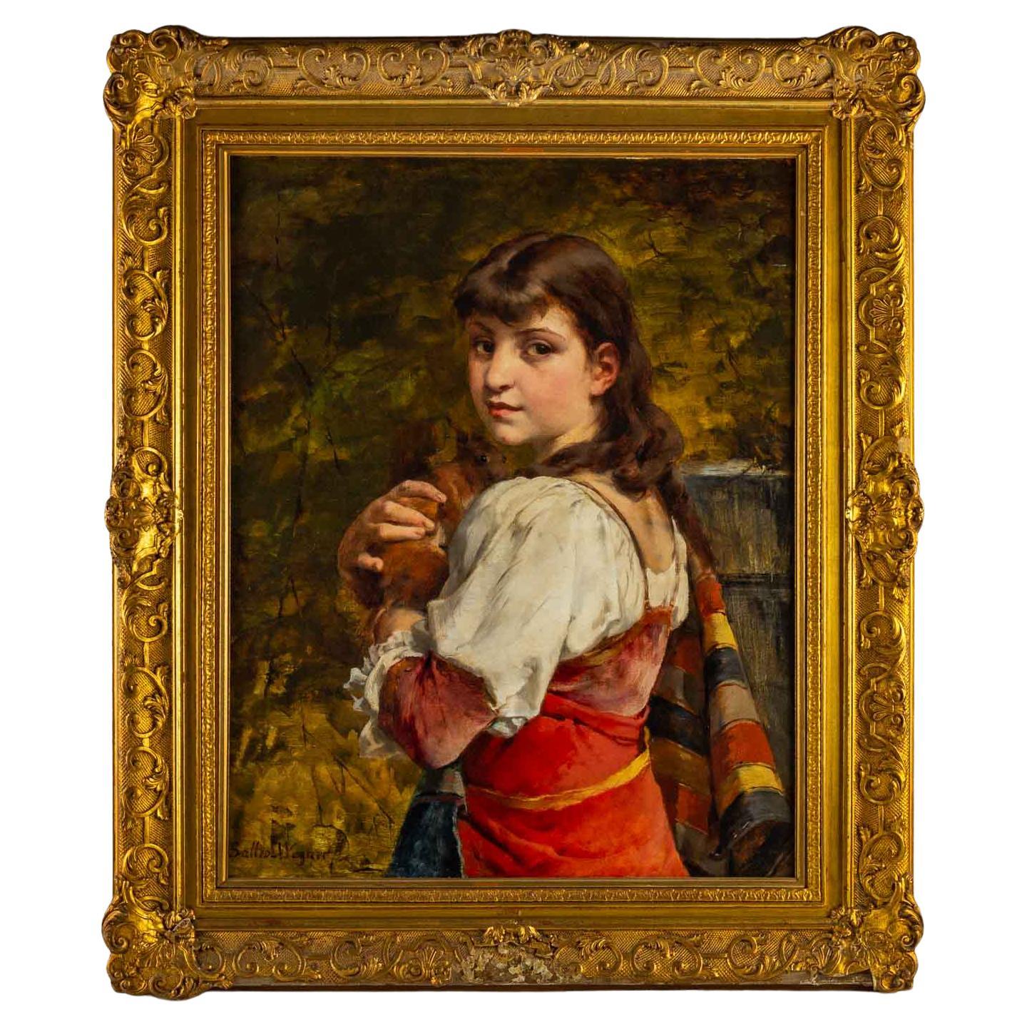 Huile sur toile du XIXe siècle en vente