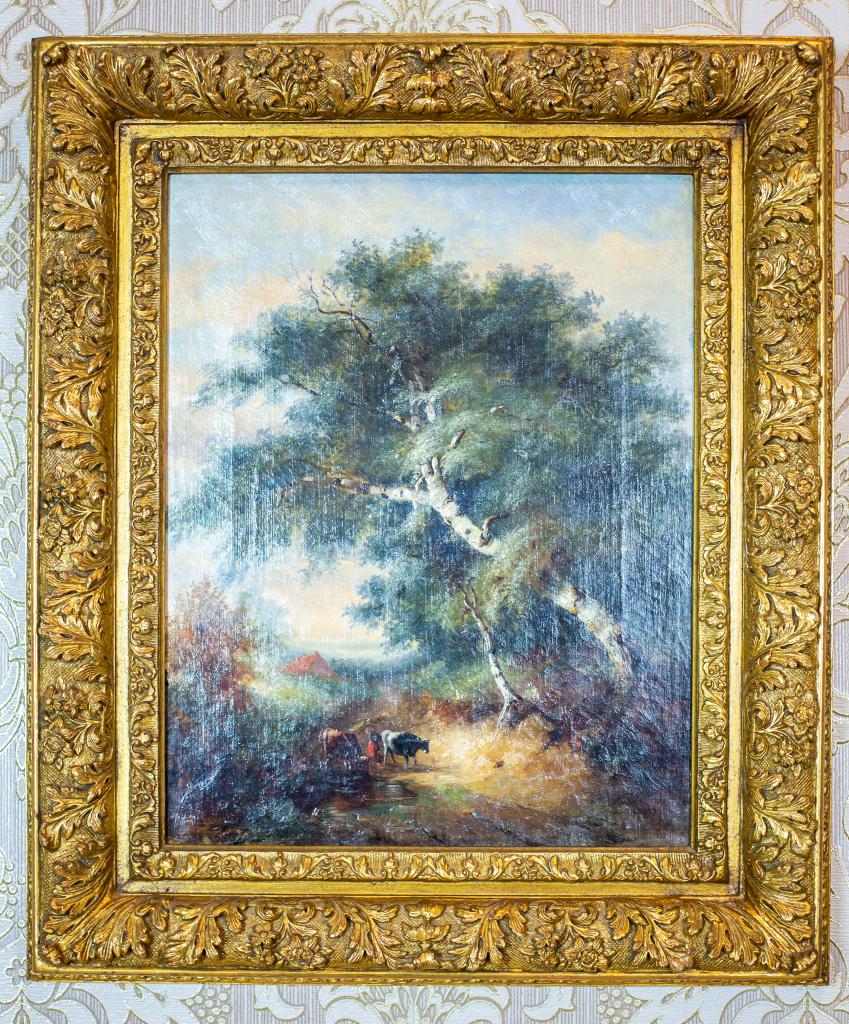 European Oil on Canvas from the Turn of the 19th and 20th Centuries For Sale