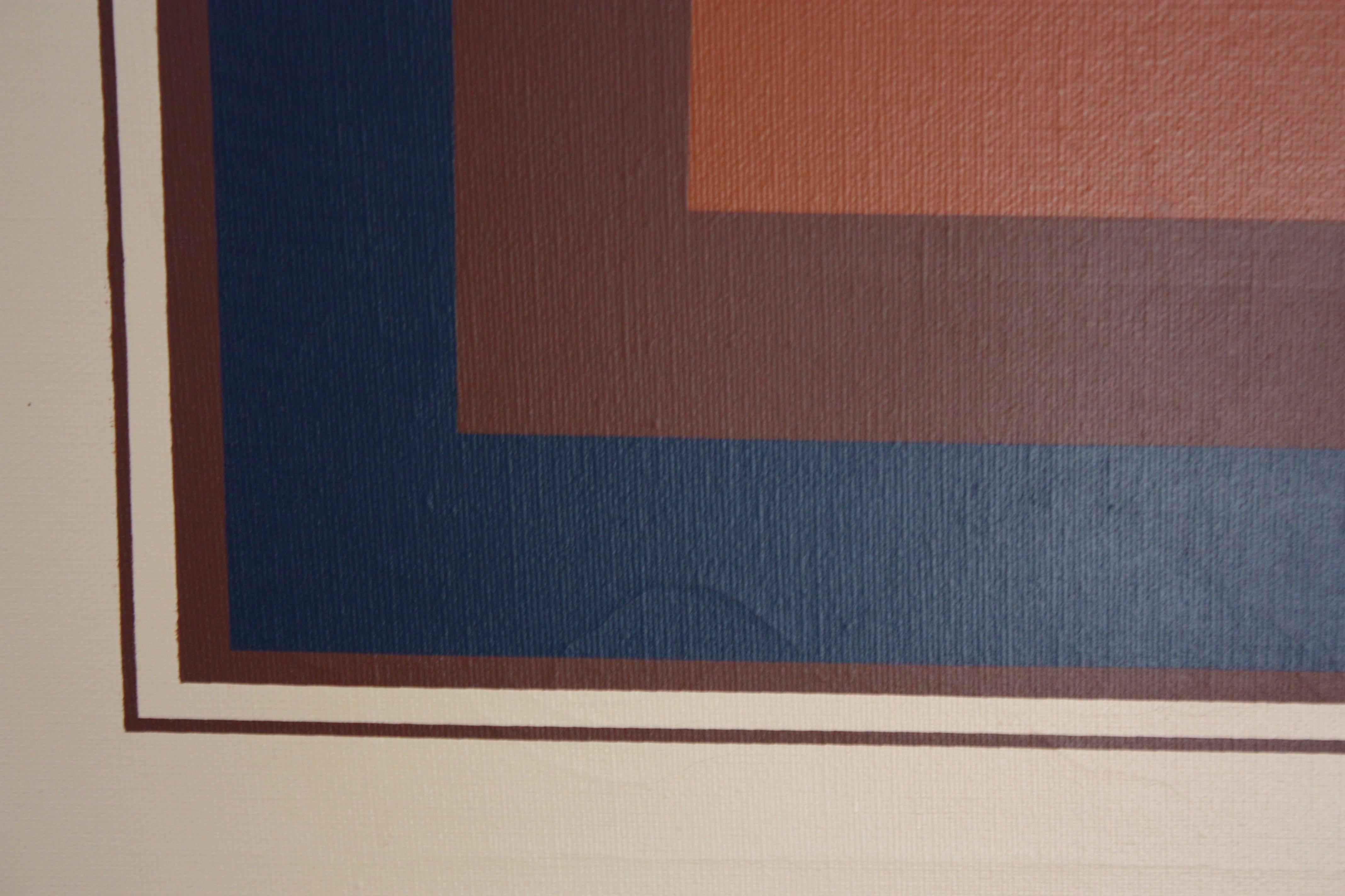 Öl auf leinwand Geometrische Op Art von Letterman 4