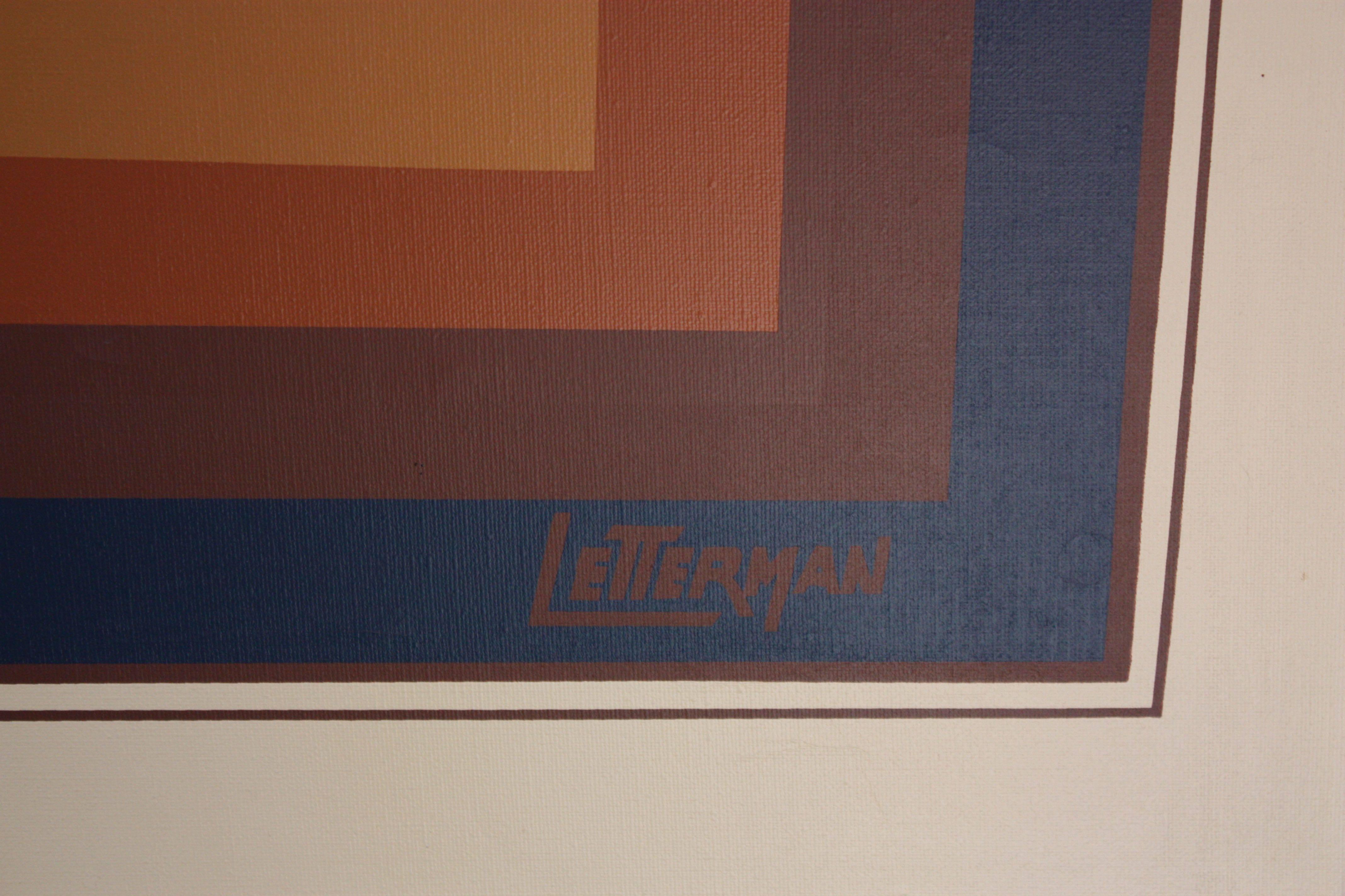 Öl auf leinwand Geometrische Op Art von Letterman 6