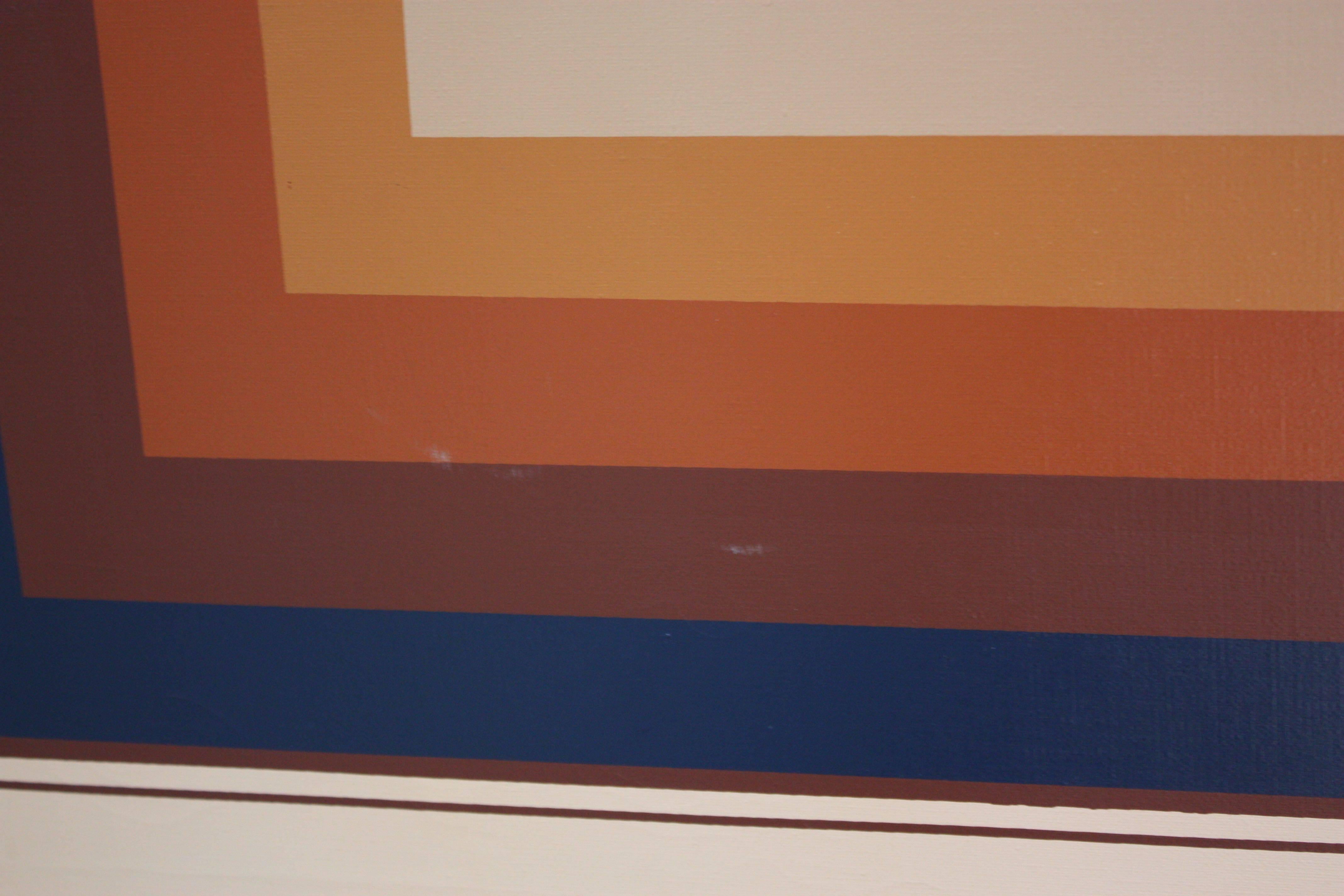 Öl auf leinwand Geometrische Op Art von Letterman 2