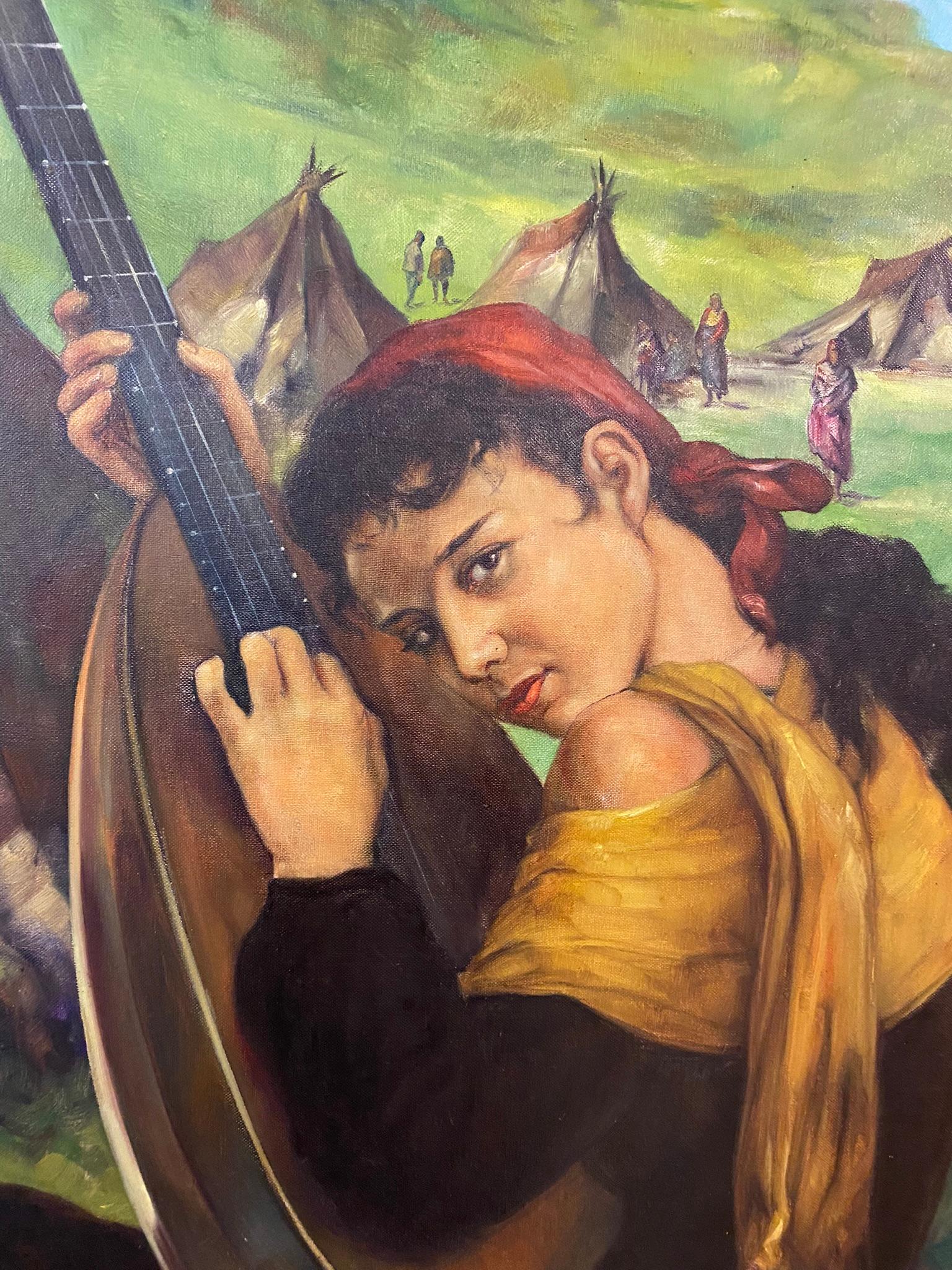 Oiled Oil on Canvas 