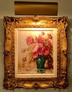 Oil on Canvas Gustave Weigand German 1860-1930 Signed Floral Still Life