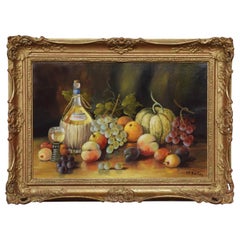 Oil on Canvas Hilda Frances Borton Framed Still Life