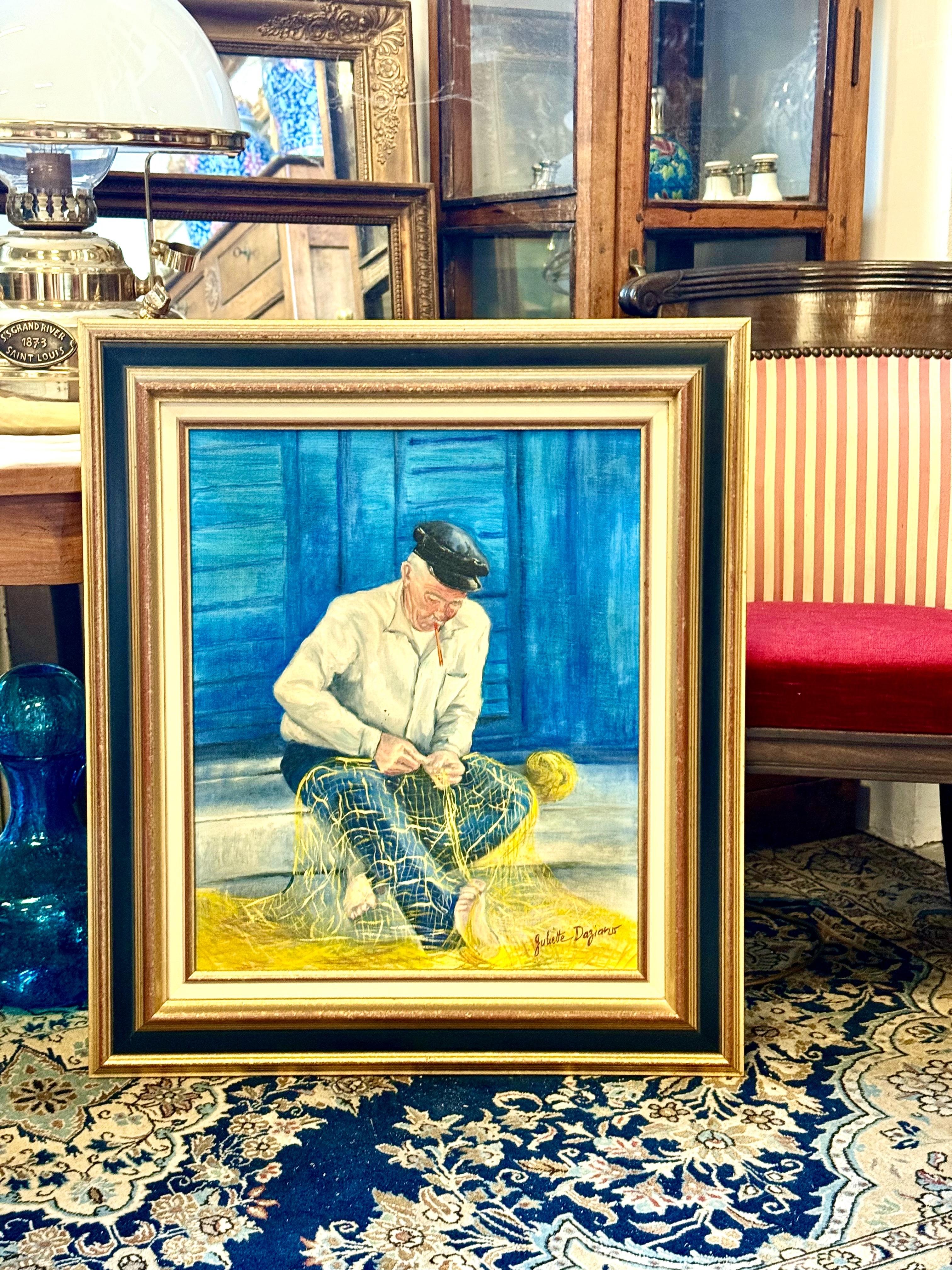 Oil on Canvas in a Giltwood Frame 