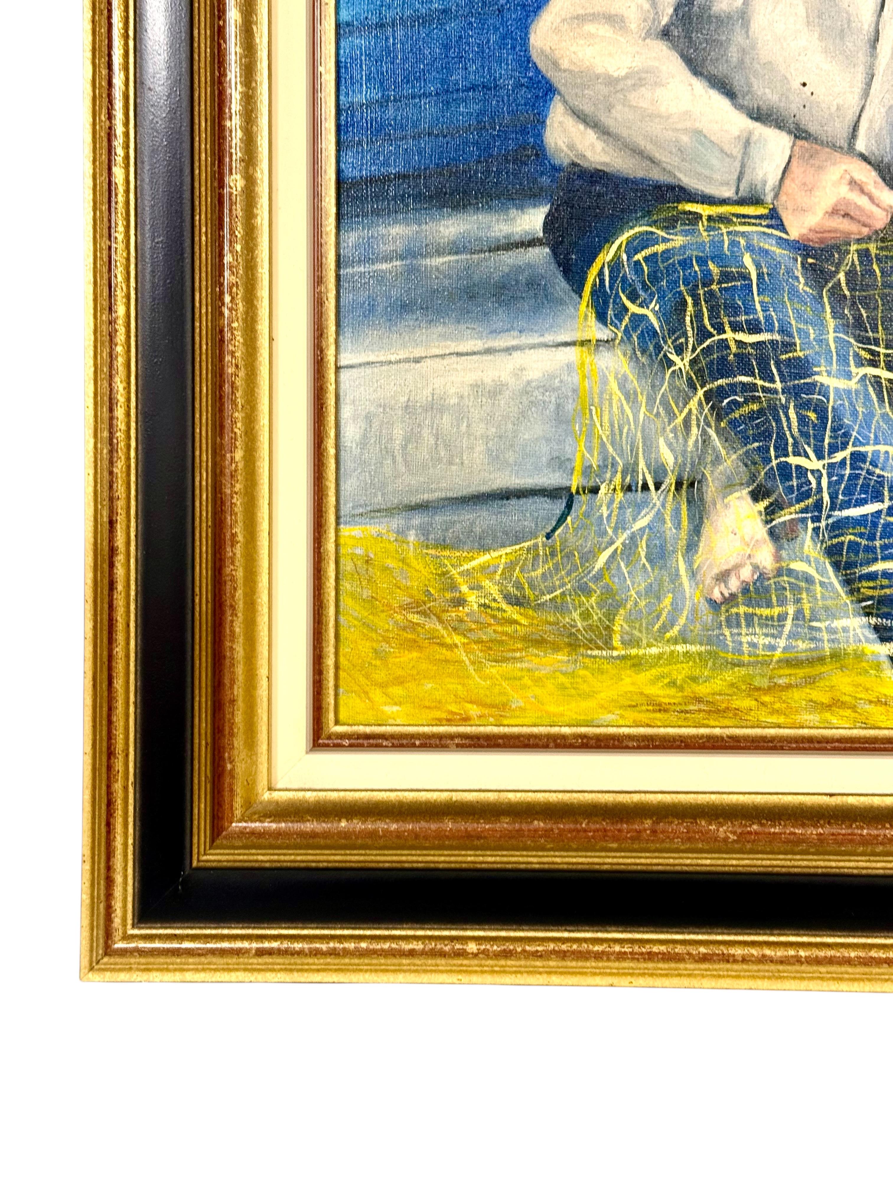 XXI secolo e contemporaneo Oil on Canvas in a Giltwood Frame 