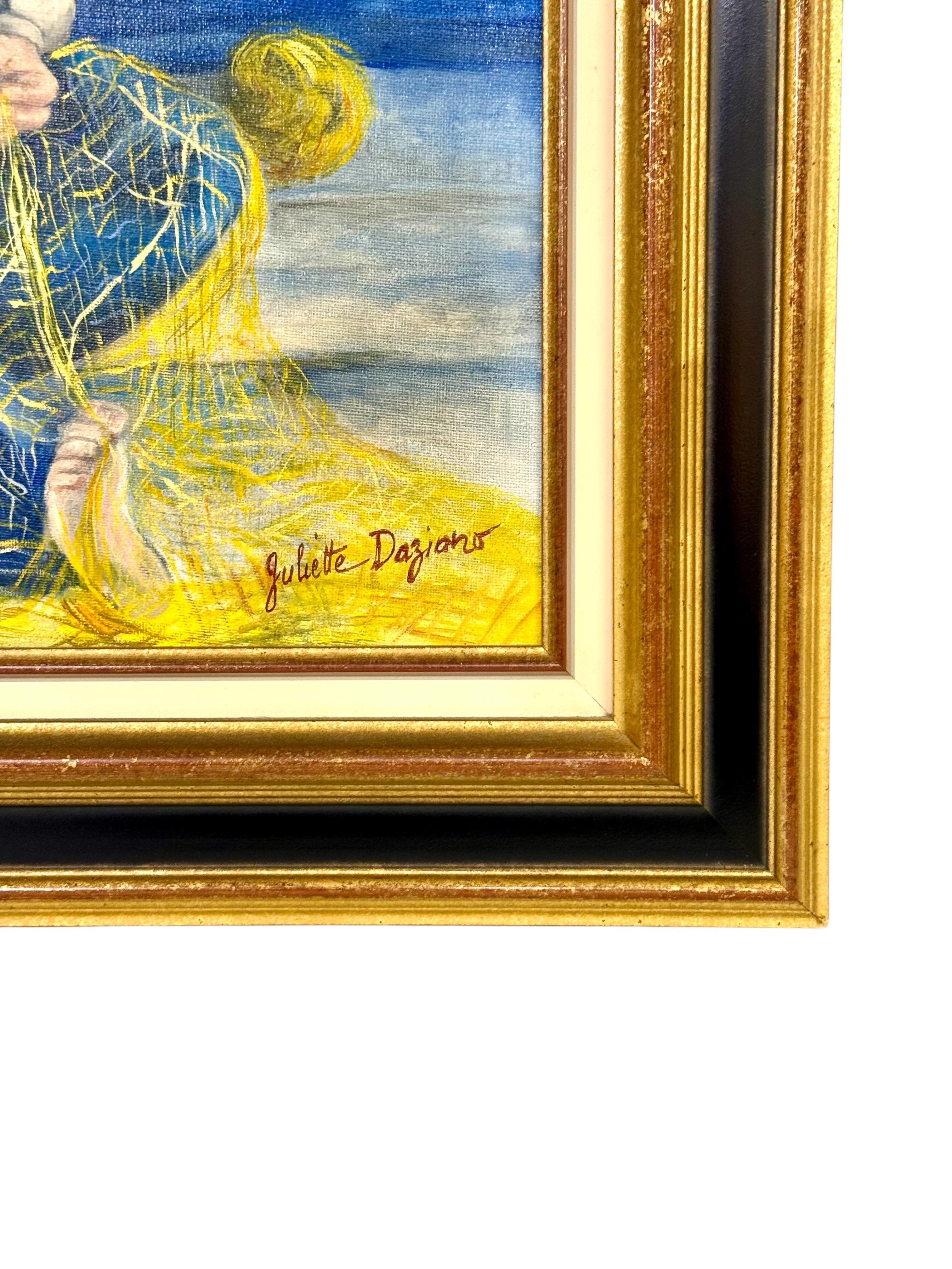 Tela Oil on Canvas in a Giltwood Frame 