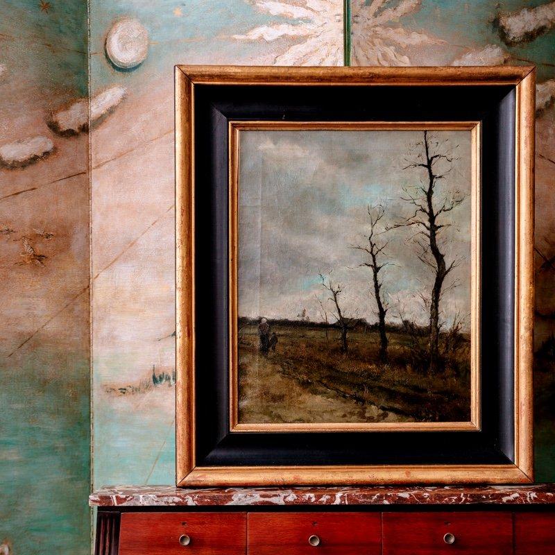 French Oil On Canvas - Landscape - Barbizon School - XIXth Century