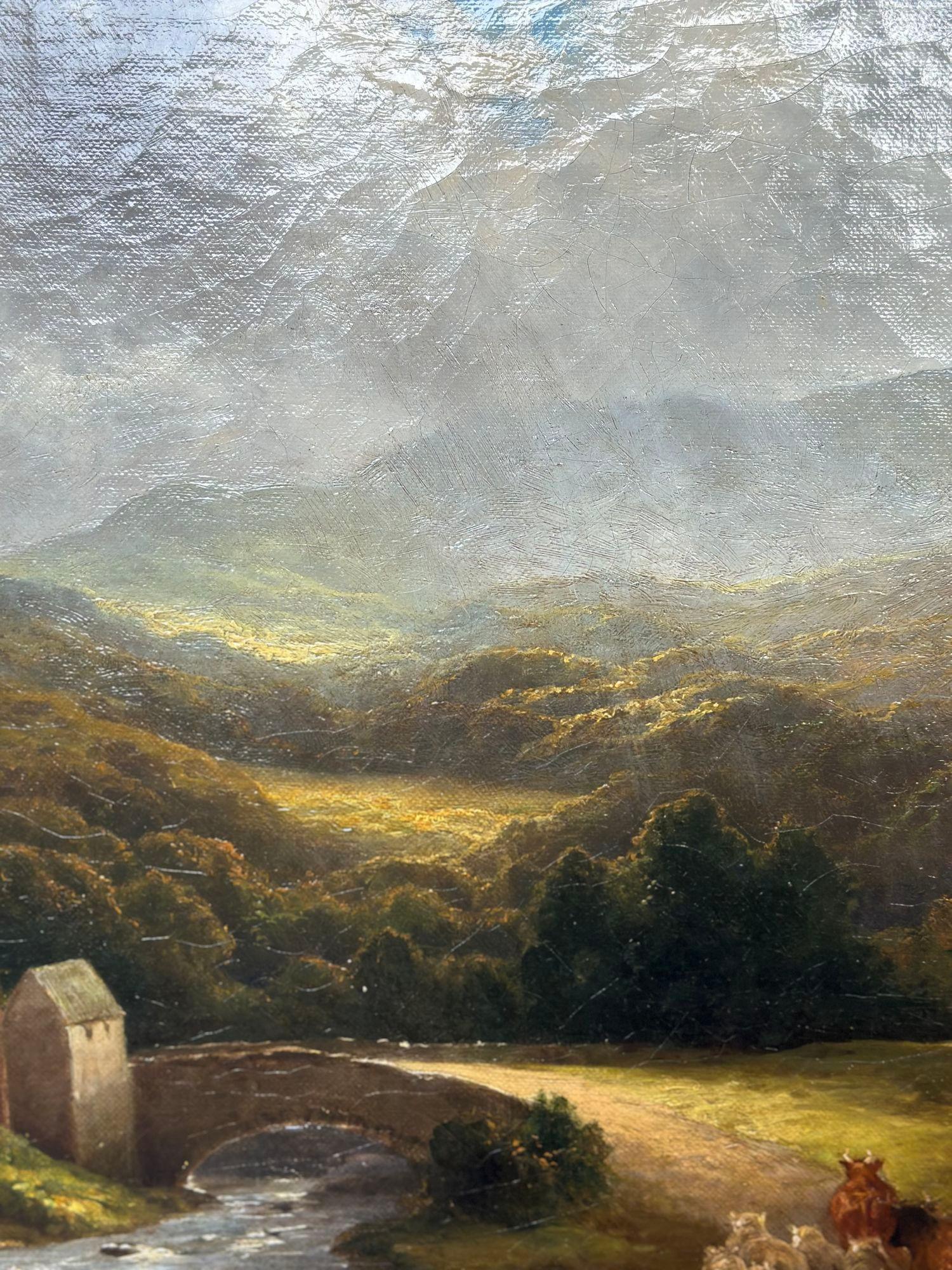 Oil on Canvas Landscape by Cyrus Buott, 1882 In Good Condition For Sale In Los Angeles, CA