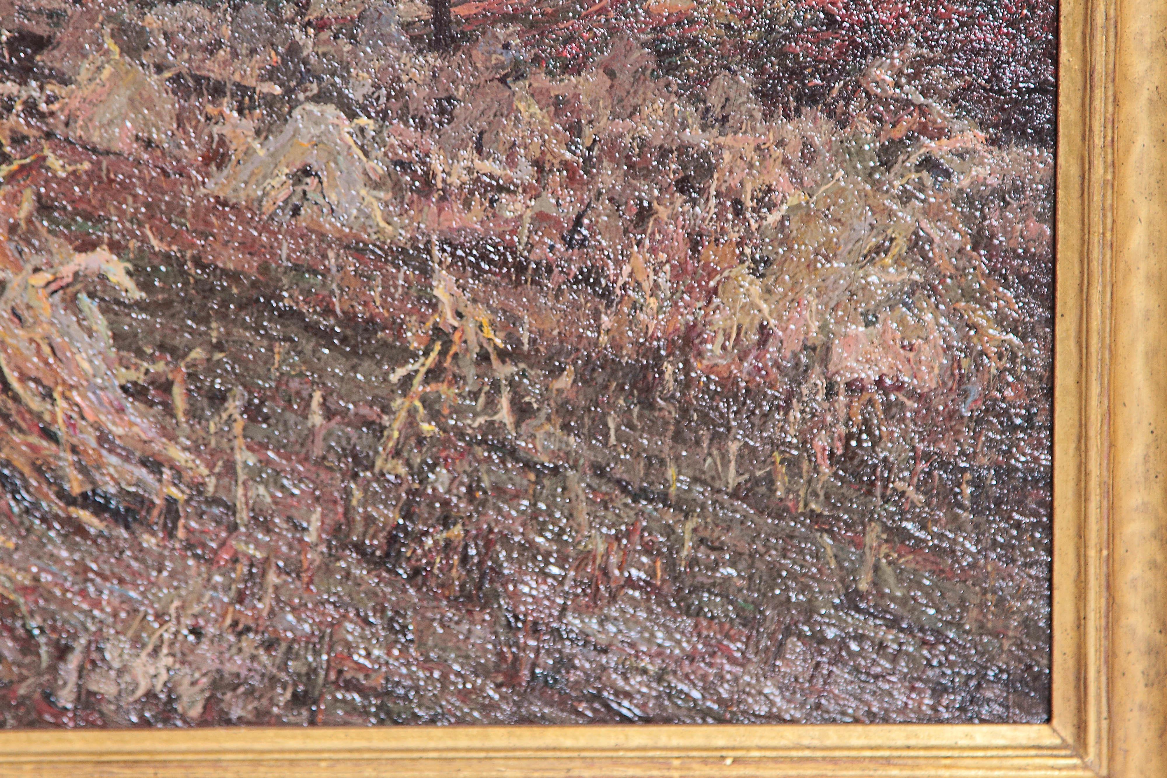 Doré Huile sur toile - Paysage par Henry Charles Payne IL, MA en vente