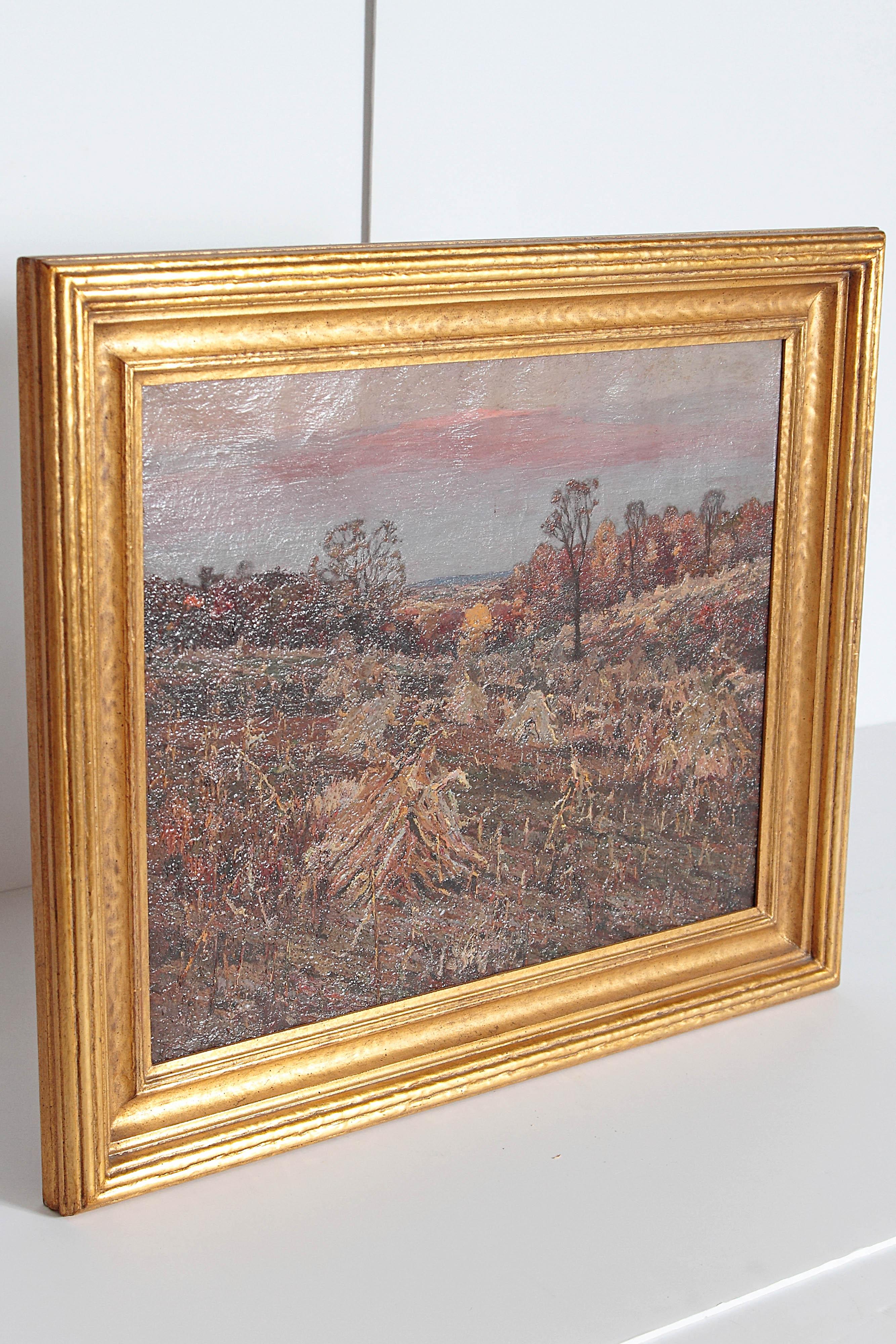 19th Century Oil on Canvas Landscape by Henry Charles Payne IL, MA For Sale