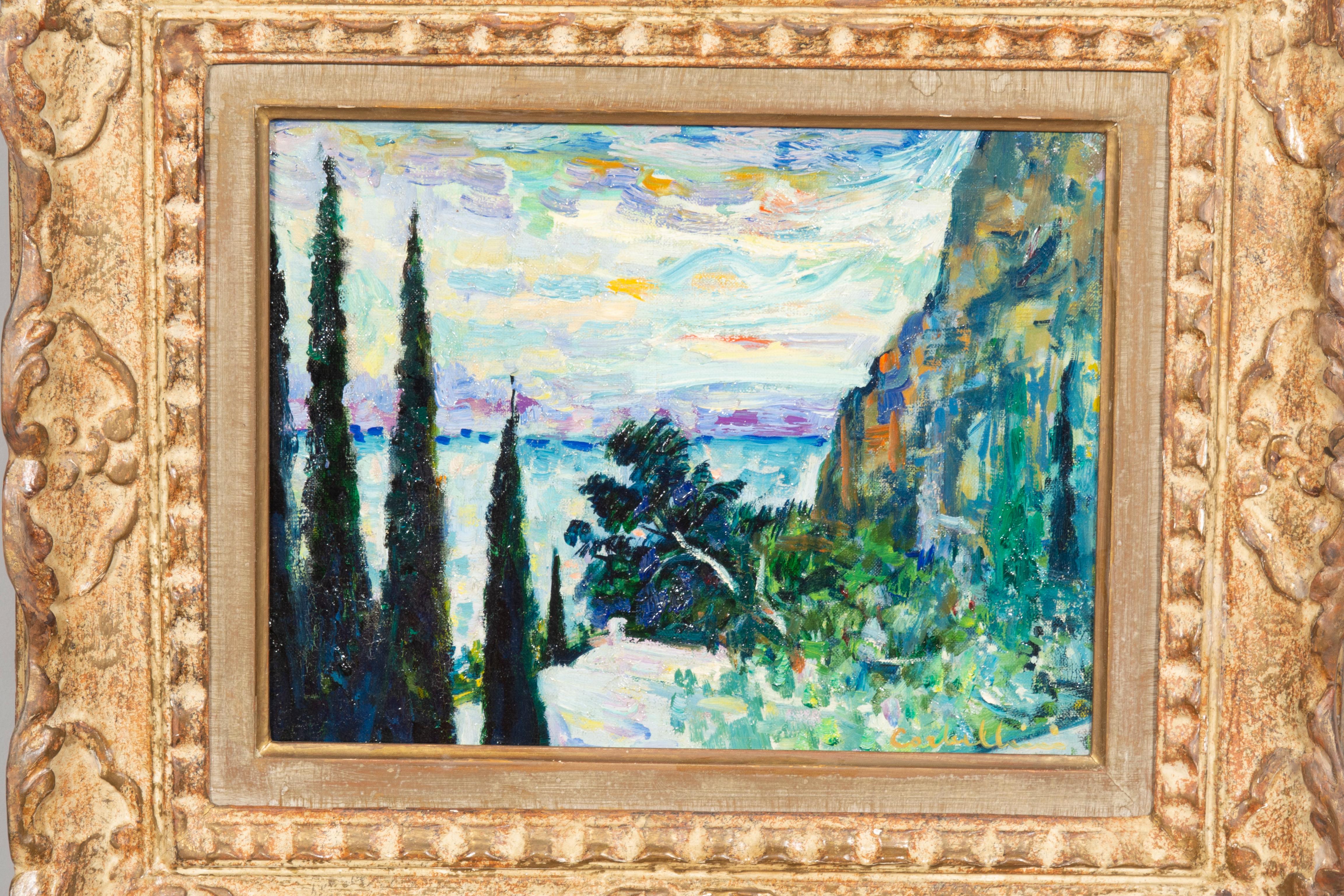 Born in Italy and lived mainly in France. He was an Italian post impressionist painter. He exhibited at the Societe des Artistes Inde'pendants and later at Salon des Tuileries and Salon d' Automne. He spent much of his career painting in France.