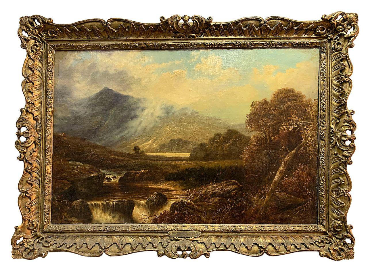 Öl auf Leinwand – Landschaft, Kreis von James Stark (1792–1859) im Angebot 1