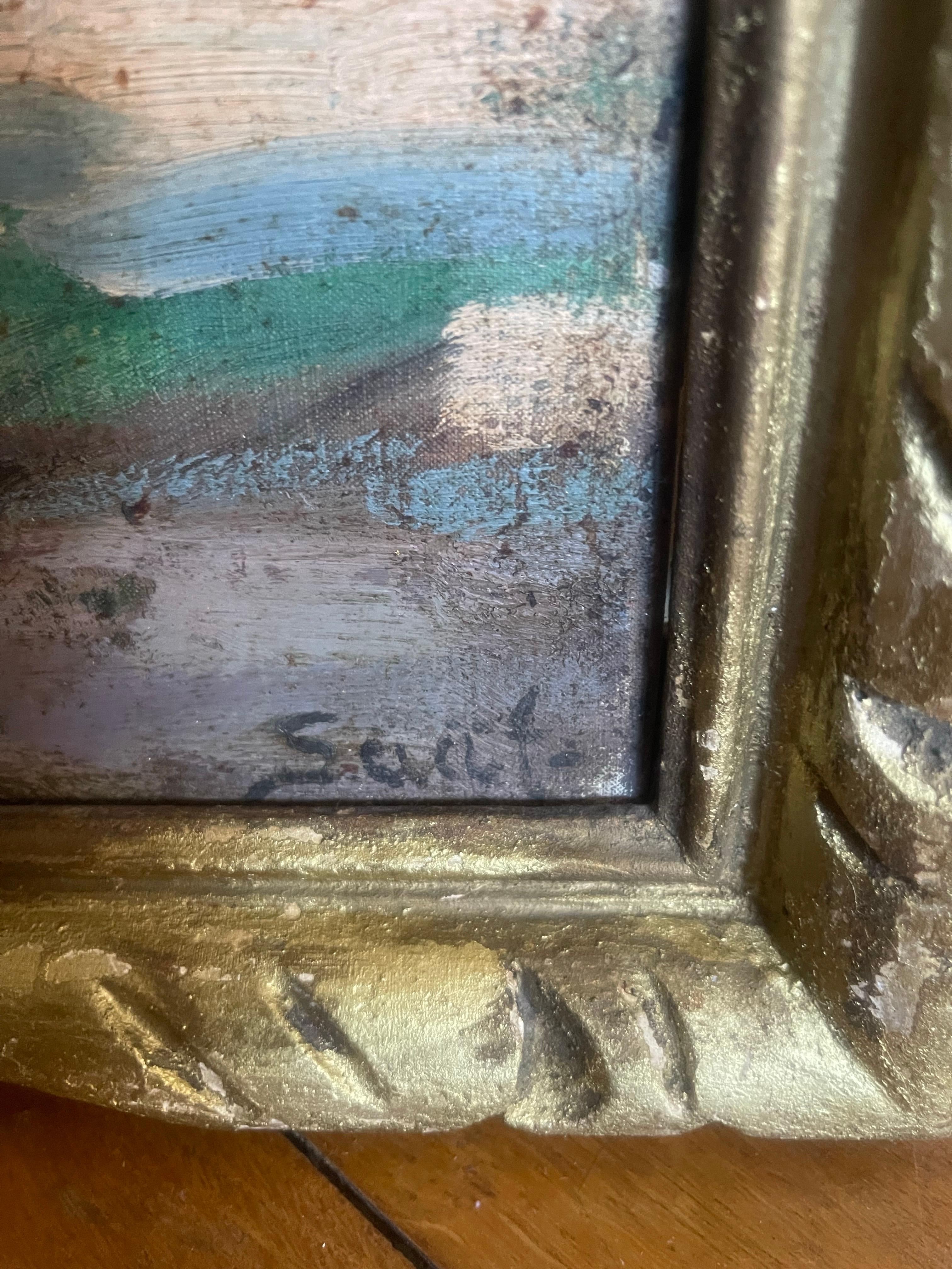 Öl auf Leinwand 