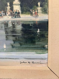 Oil on Canvas Luxembourg Gardens Fountain