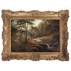 Oil on Canvas, "Near Beamster, Yorkshire" by William Mellor, British, Sheep