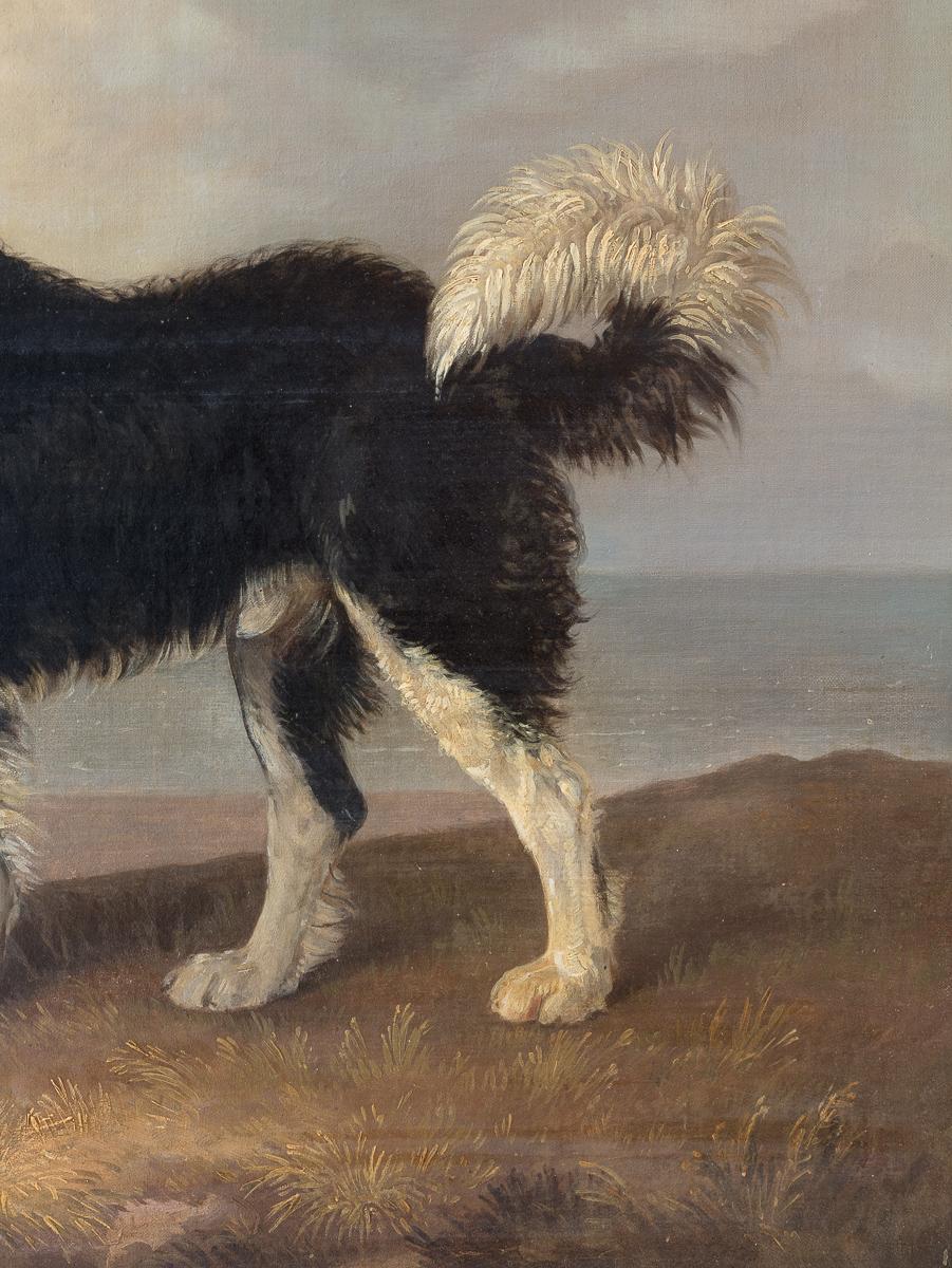 Óleo sobre lienzo; Terranova frente a la costa inglesa, por Edmund Bristow (1787-1876) Victoriano en venta