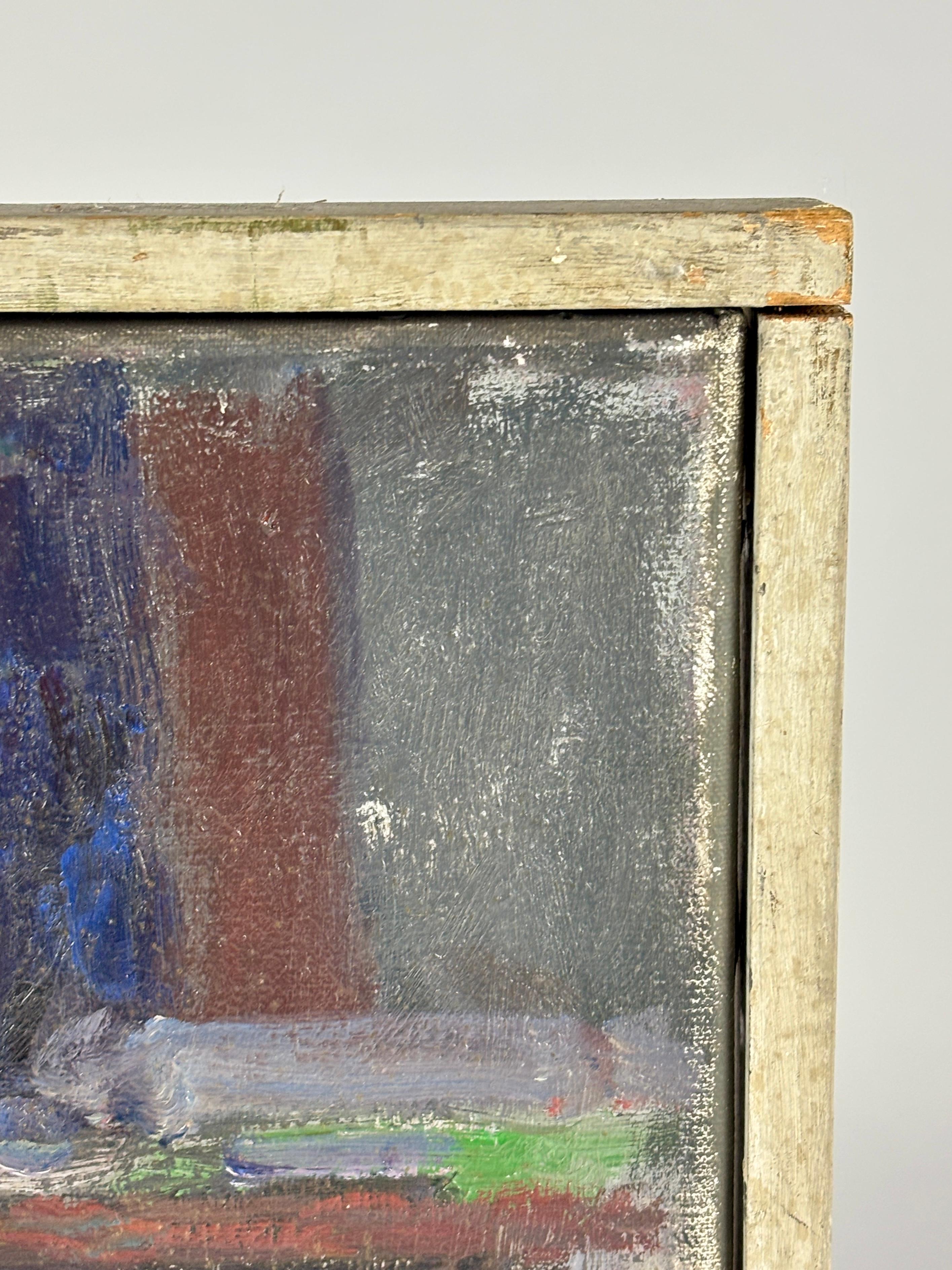 Oil on Canvas of a Gentleman, Circa 1950. For Sale 3