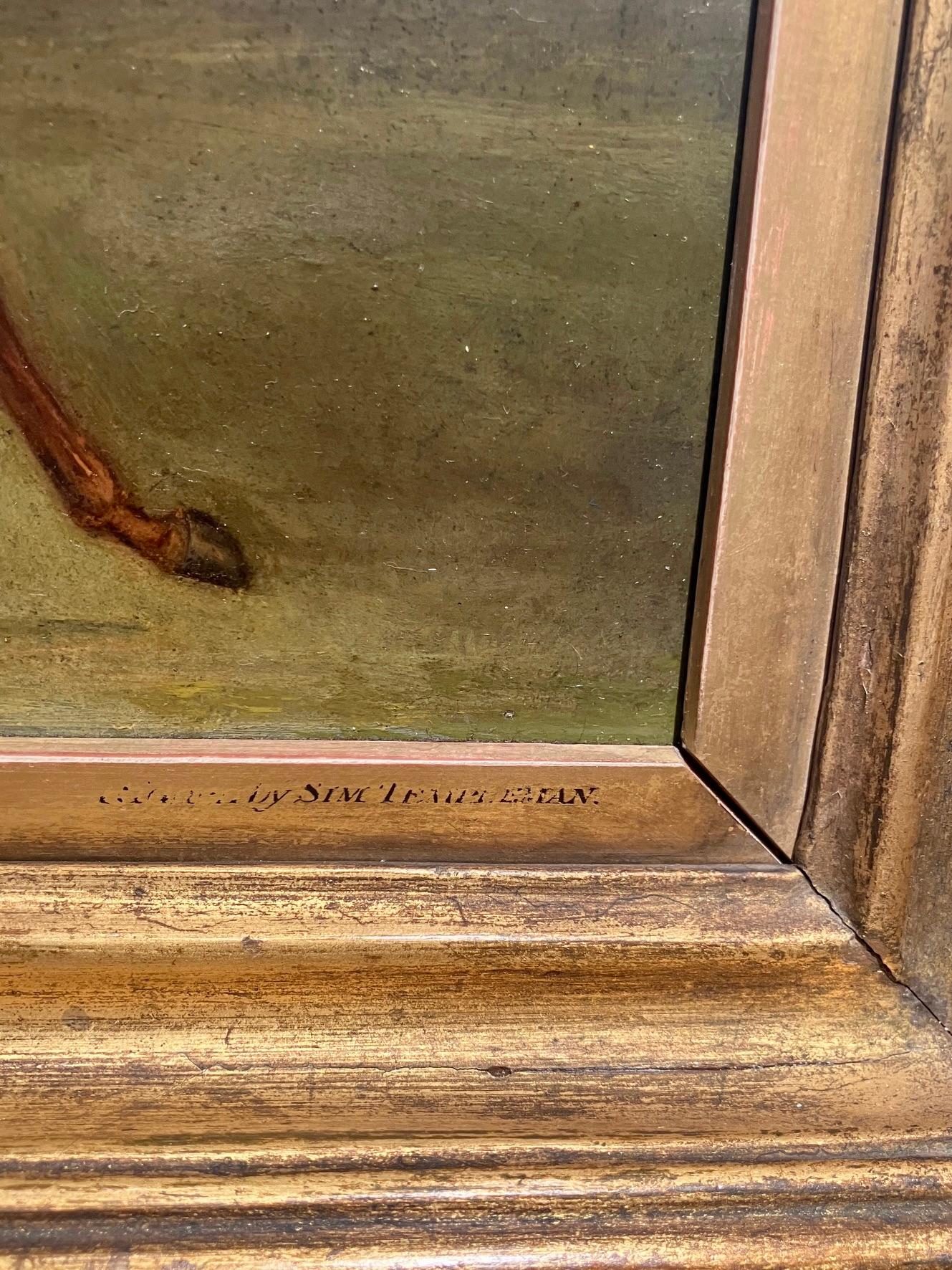 Oil on Canvas of Racehorse 